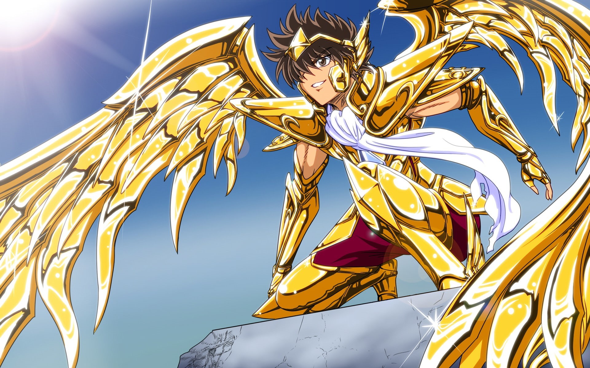 Saint Seiya, anime, manga, wings, anime boys, 1080P, HD Wallpaper
