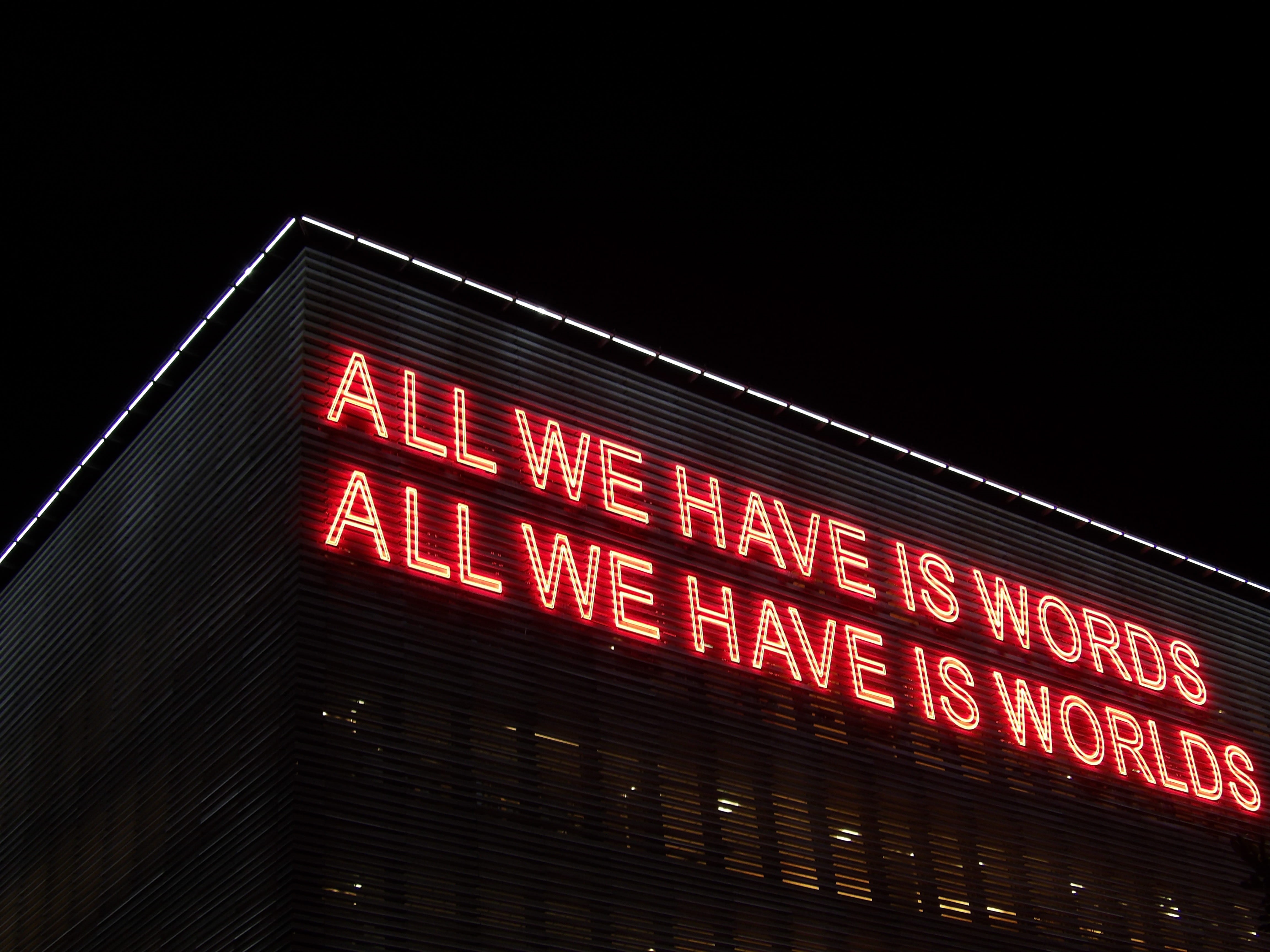 saying, message, black, building, red, minimal, light, western script, lighted, signage, number, neon light, text, quote, greece, business, economy, no people, HD Wallpaper