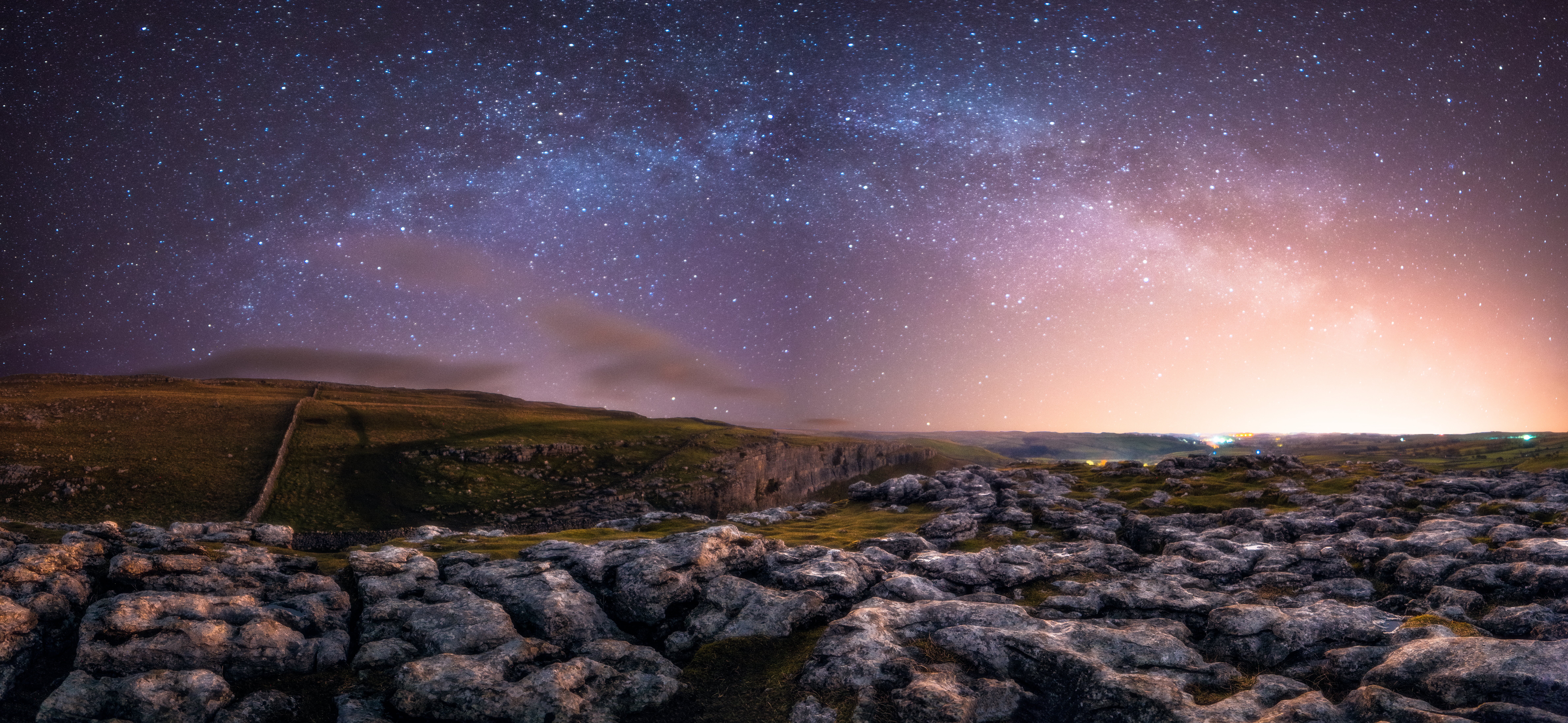 limestone, colour, space, hills, galaxy, nights, landscape photography, planet - Space, 8K, sky, long exposure, star - Space, nikon, photography, nebula, HD Wallpaper