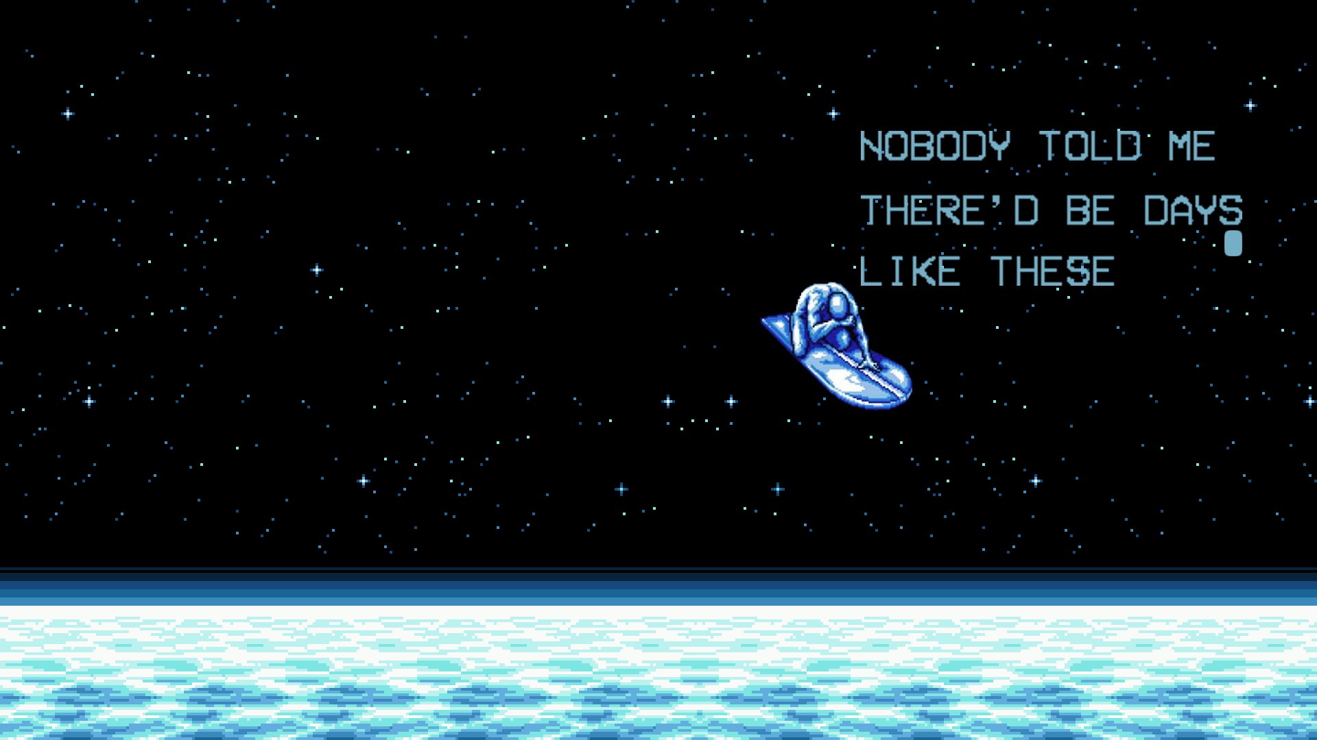 stars, Silver Surfer, pixel art, quote, starscape, 1080P, HD Wallpaper