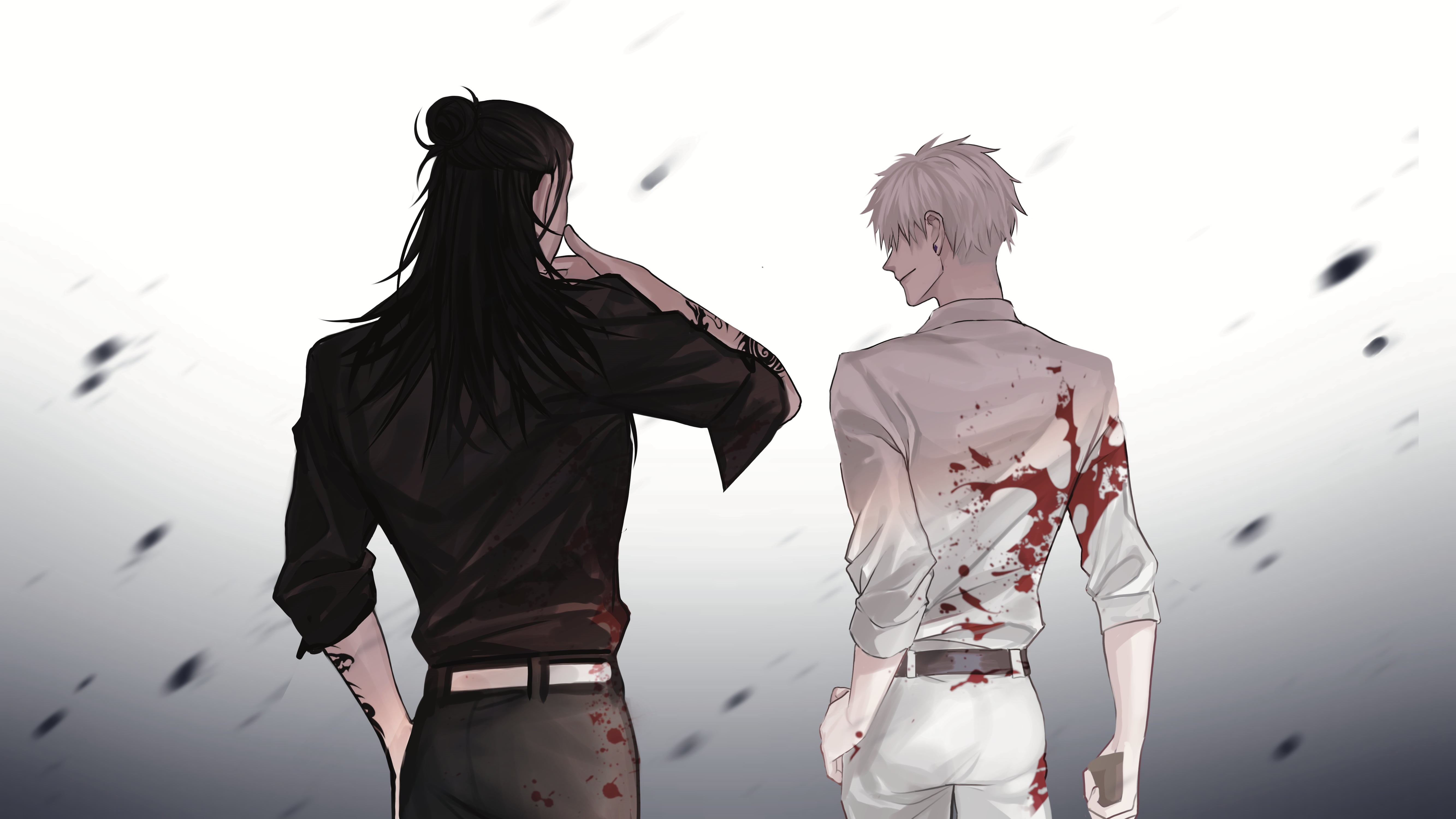 5K, Satoru Gojo, Suguru Geto, anime boys, HD Wallpaper