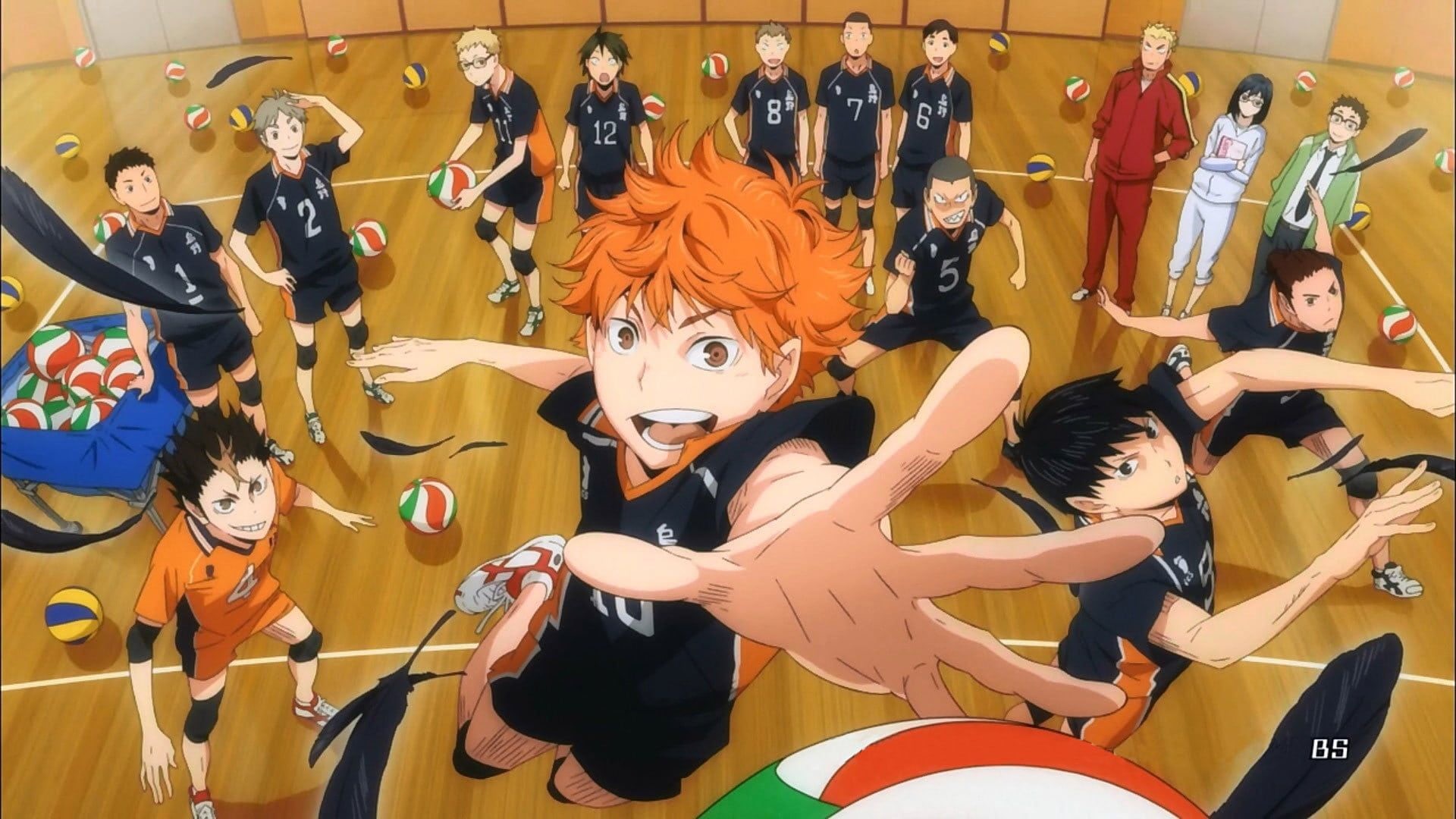Nishinoya Yuu, 1080P, Keishin Ukai, anime, Ittetsu Takeda, Tanaka Ryūnosuke, Kageyama Tobio, Daichi Sawamura, Haikyuu!!, Kiyoko Shimizu, Yamaguchi Tadashi, HD Wallpaper