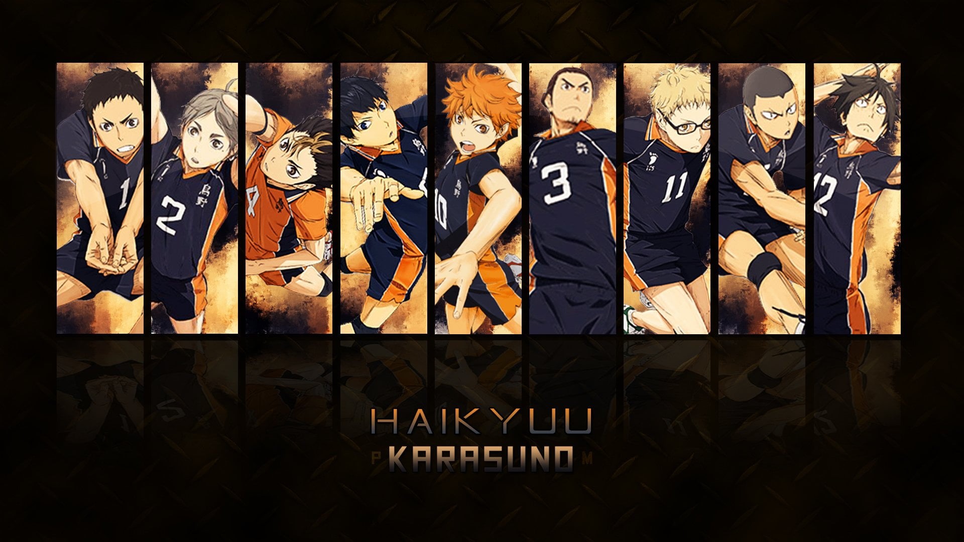 text, group of people, architecture, 1080P, western script, people, real people, crowd, arts culture and entertainment, music, haikyuu, capital letter, HD Wallpaper