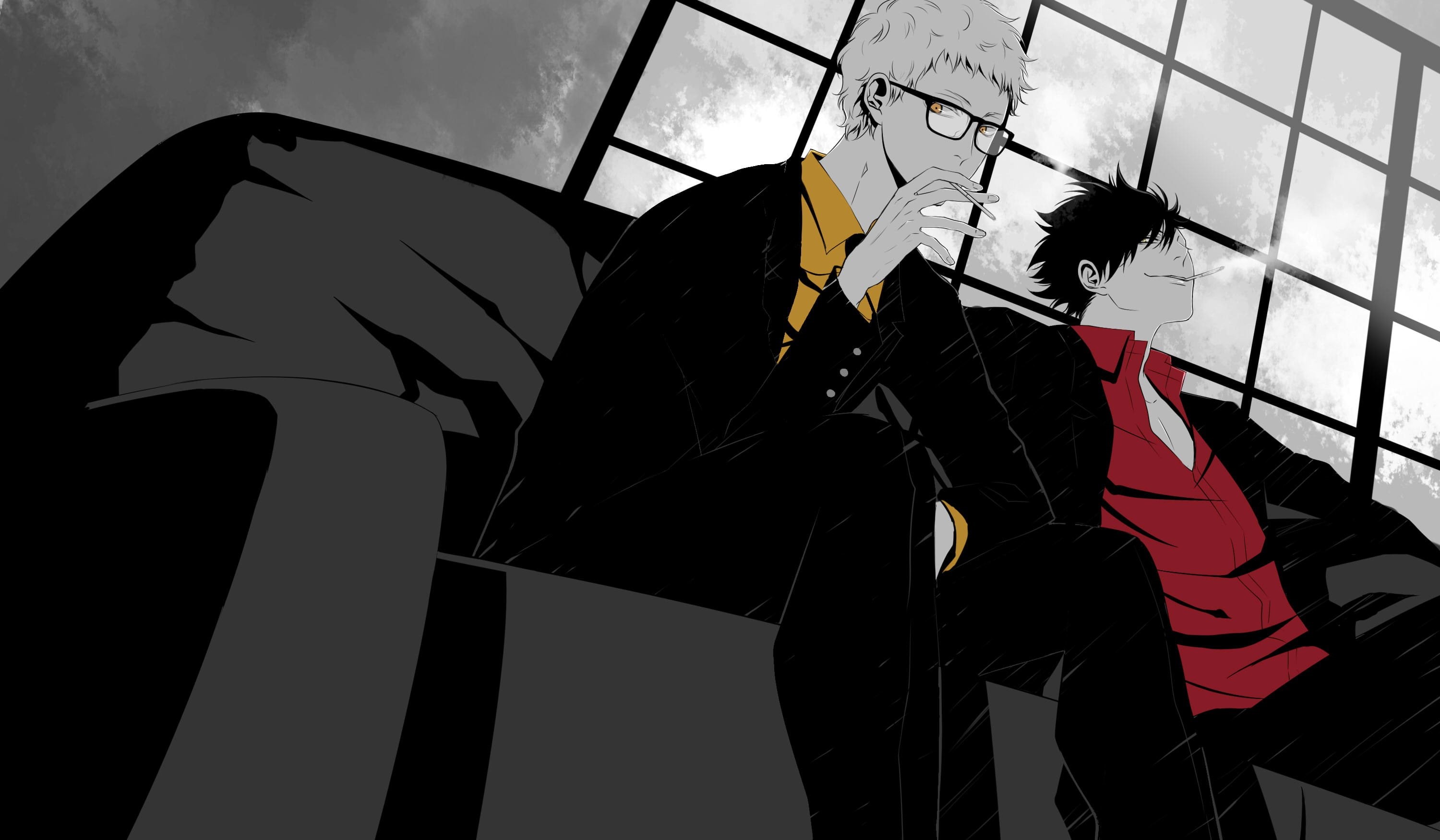 tetsurou, 2K, tsukishima, kei, haikyuu, formal, kuroo, cigarette, HD Wallpaper