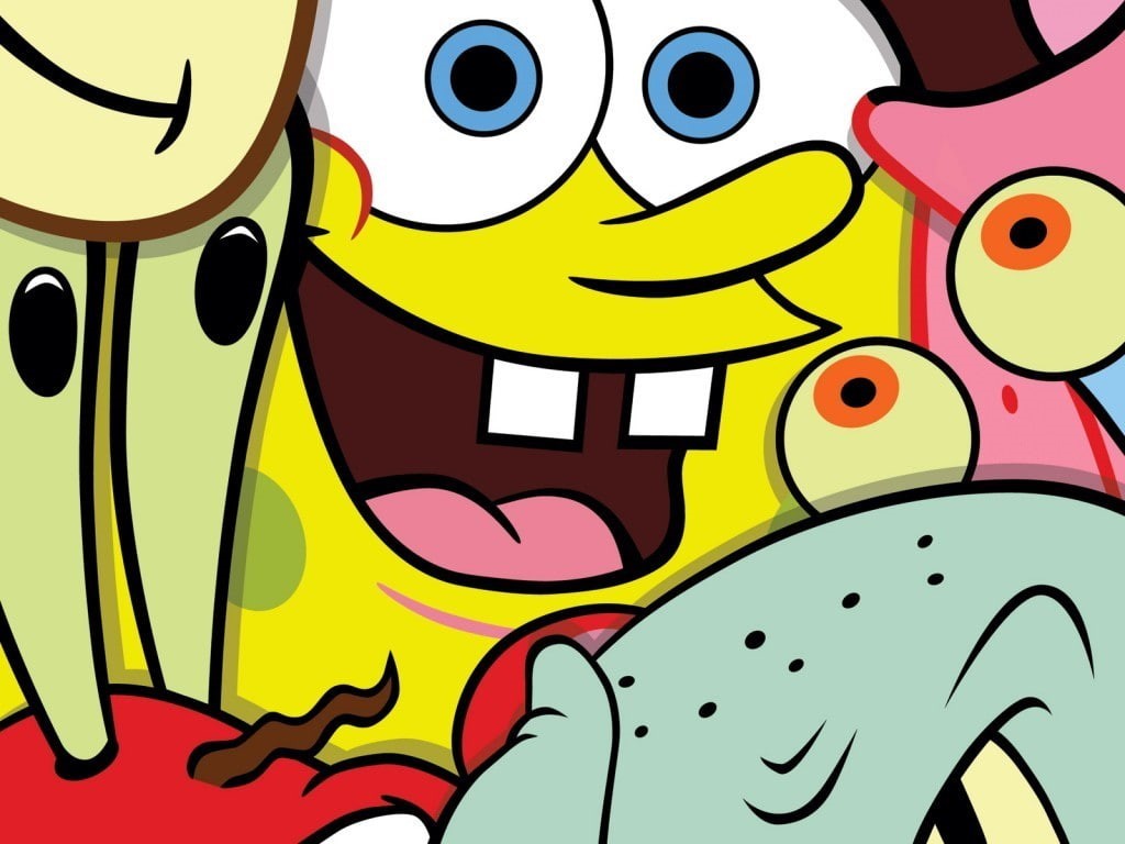 spongebob, cartoons, 480P, lovely, friends, HD Wallpaper