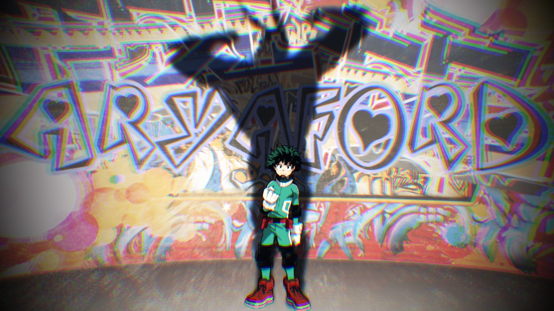 art and craft, fashion, young adult, all might, indoors, hairstyle, standing, wall - building feature, city, creativity, multi colored, full length, 1080P, HD Wallpaper