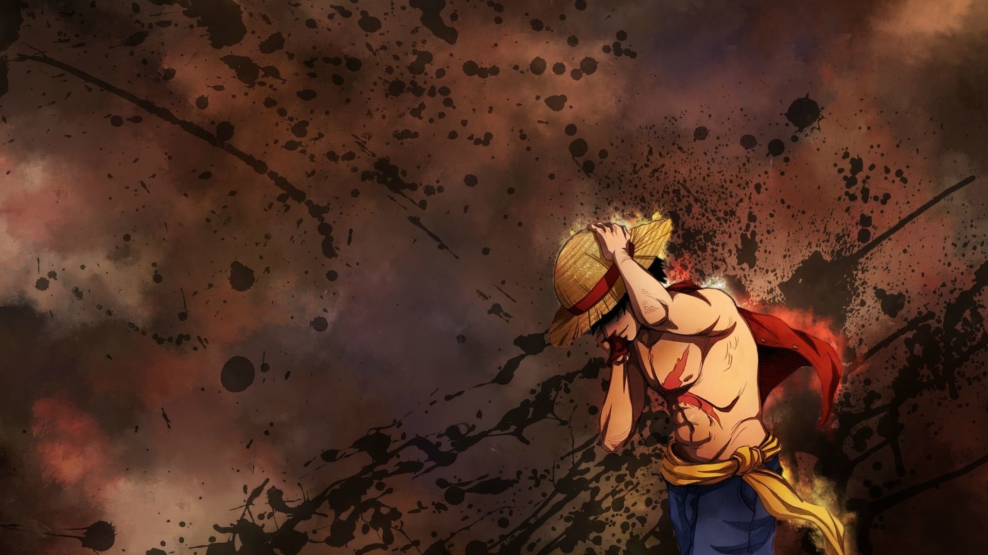 adult, One Piece, men, celebration, women, Monkey D. Luffy, outdoors, low angle view, people, clothing, leisure activity, wall - building feature, built structure, HD Wallpaper