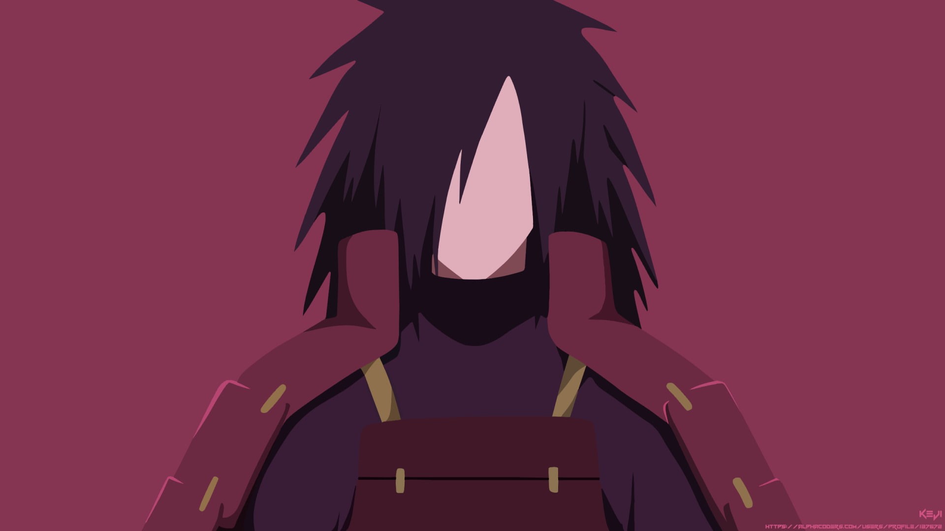 Anime, Minimalist, Madara Uchiha, 1080P, Uchiha Clan, Black Hair, Naruto, Boy, HD Wallpaper