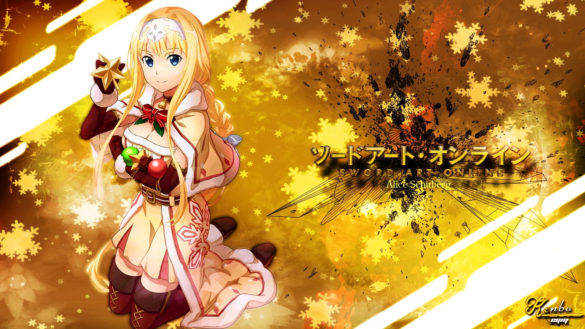 Christmas ornaments, Sword Art Online Alternative, Sword Art Online Alicization, Sword Art Online: Lost Song, Sword Art Online, 1080P, SwordArtOnline, HD Wallpaper