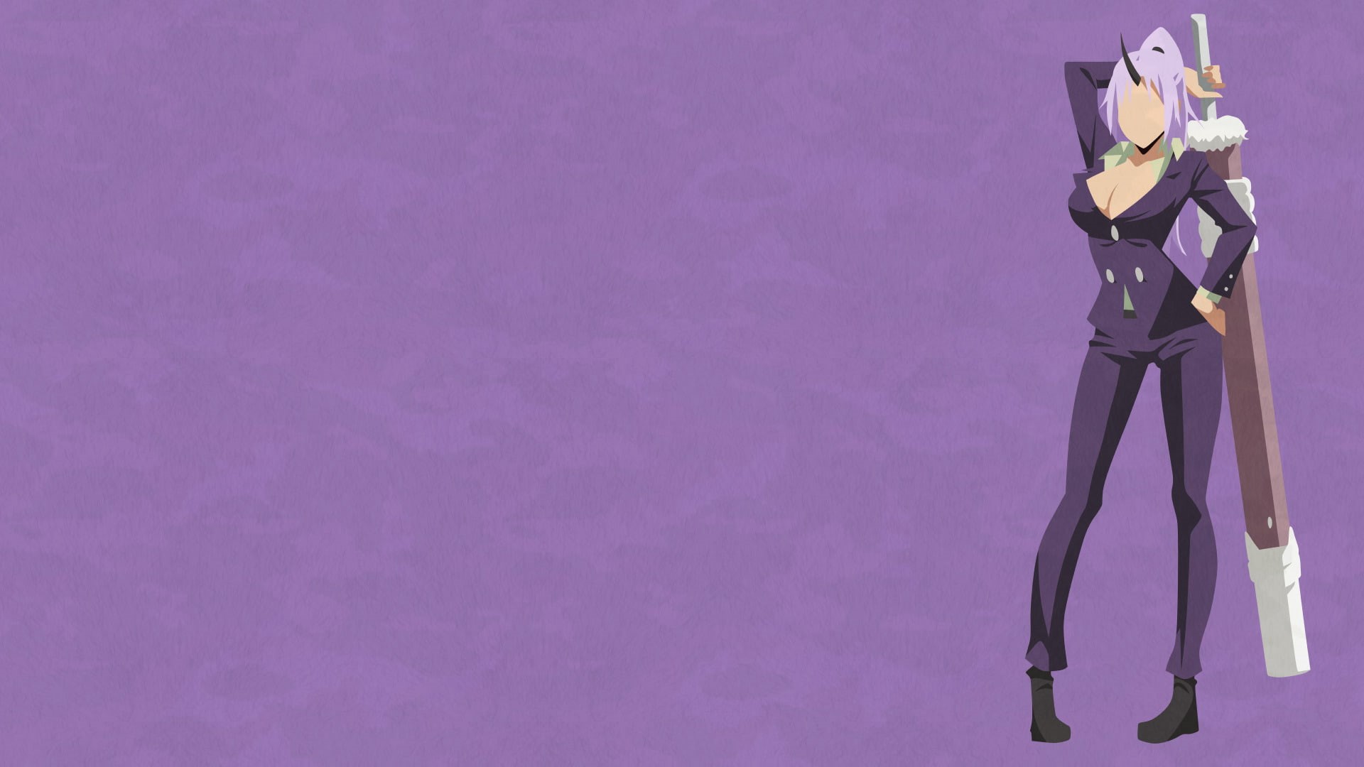 Minimalist, 1080P, Tensei shitara Slime Datta Ken, Shion (That Time I Got Reincarnated as a Slime), Anime, That Time I Got Reincarnated as a Slime, HD Wallpaper