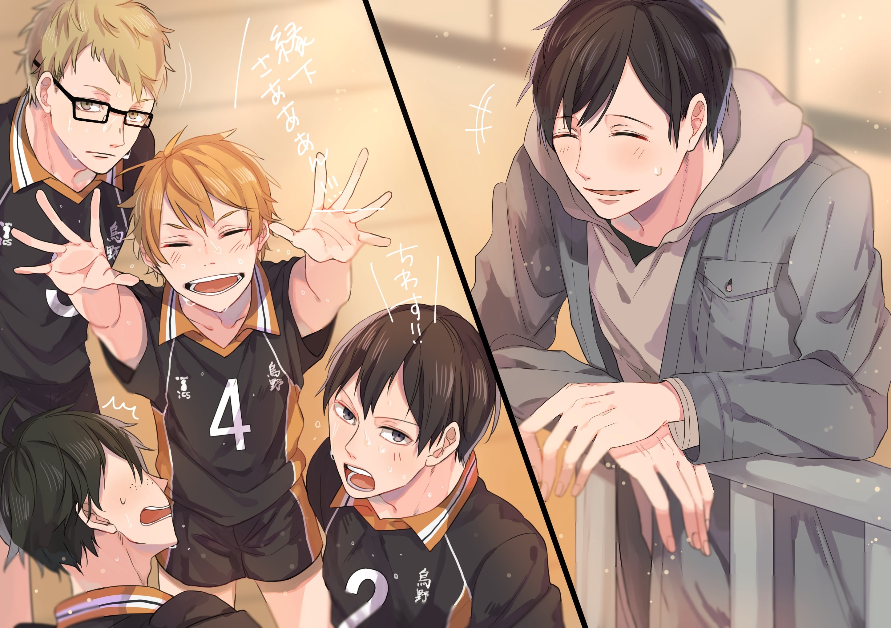 people, haikyuu, togetherness, costume, men, mask - disguise, child, arts culture and entertainment, real people, celebration, women, Anime, childhood, HD Wallpaper