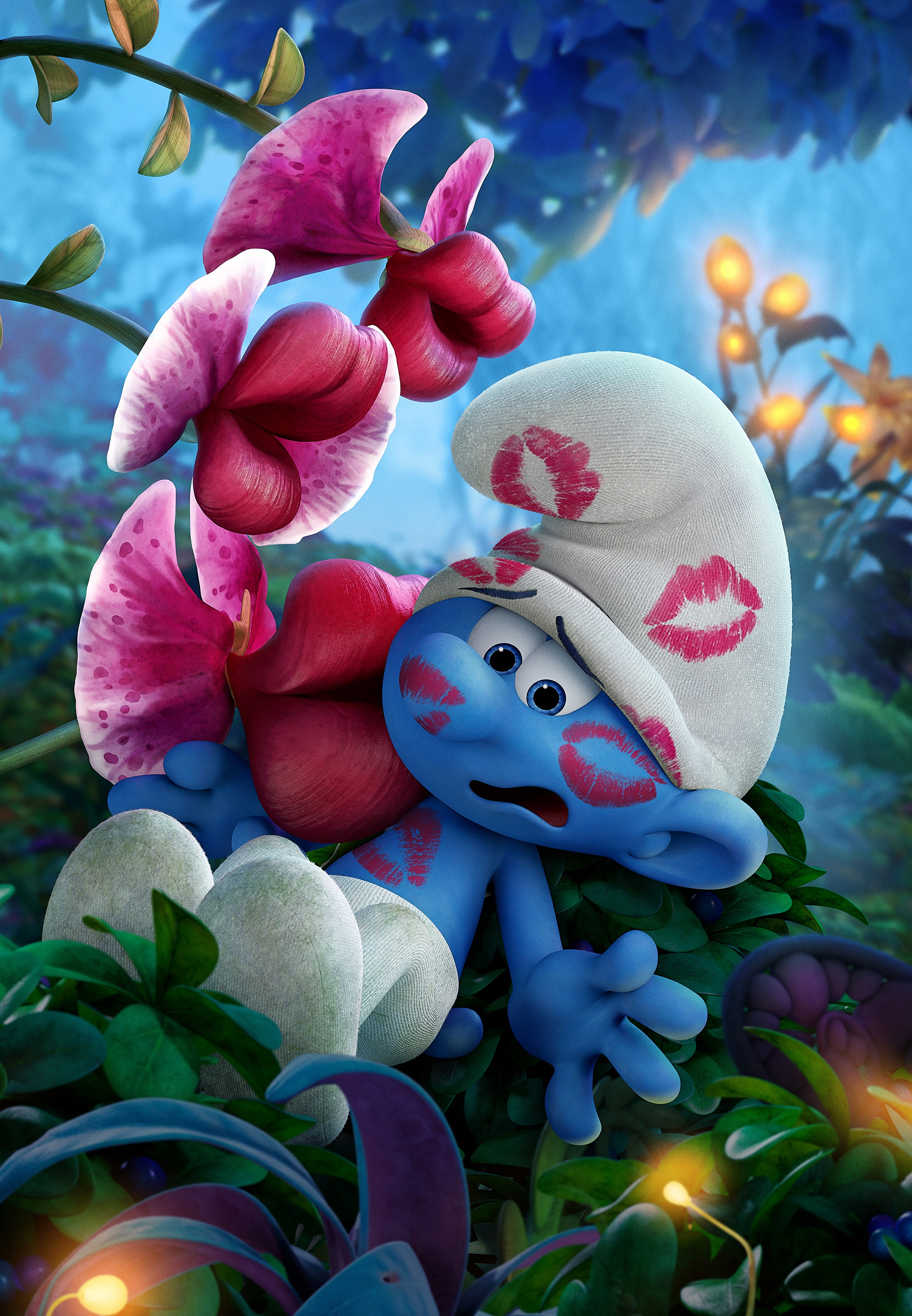 4K, Clumsy Smurf, Animation, 4K, Smurfs: The Lost Village, Phone HD Wallpaper