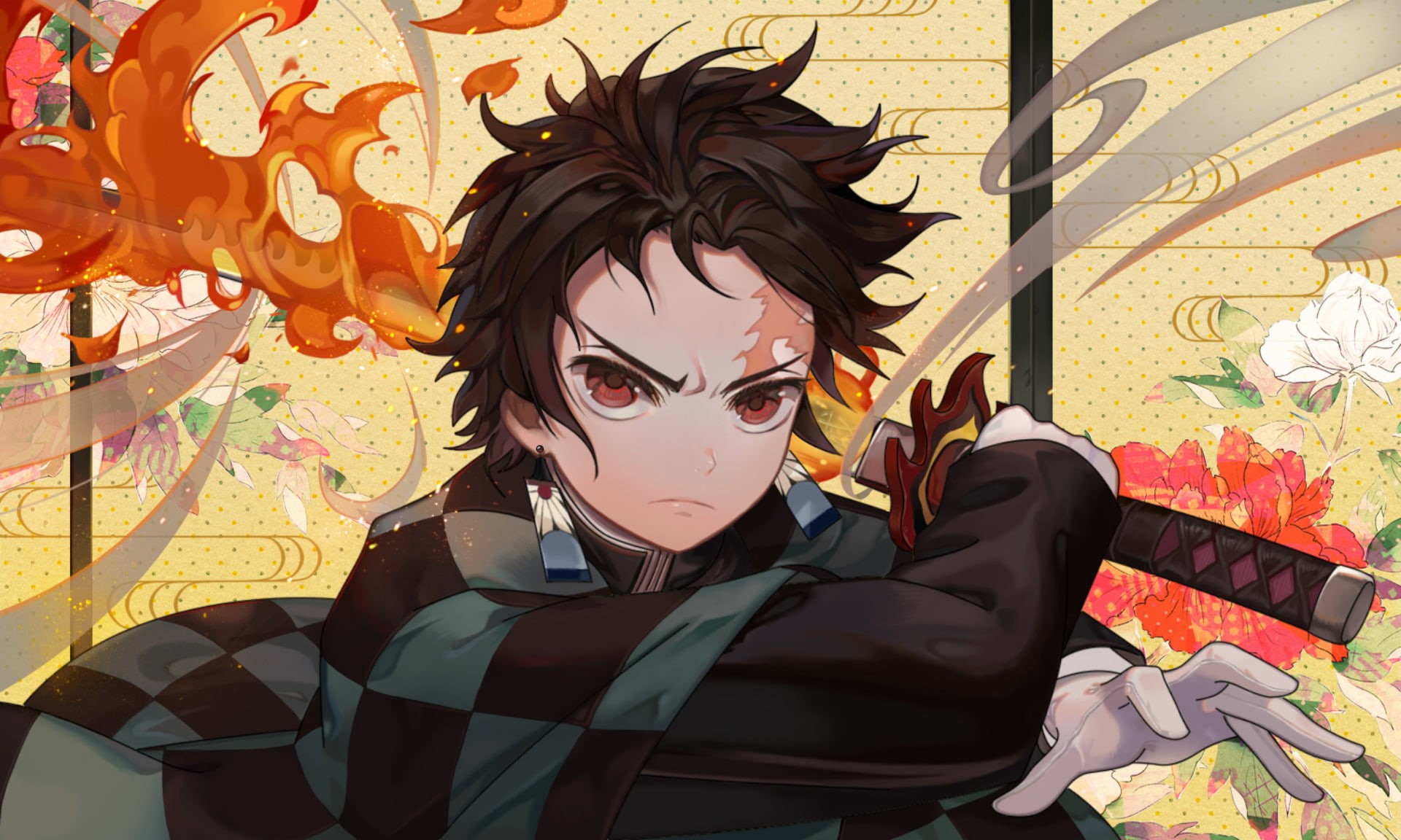 1080P, Tanjirou Kamado, Demon Slayer: Kimetsu no Yaiba, Anime, HD Wallpaper