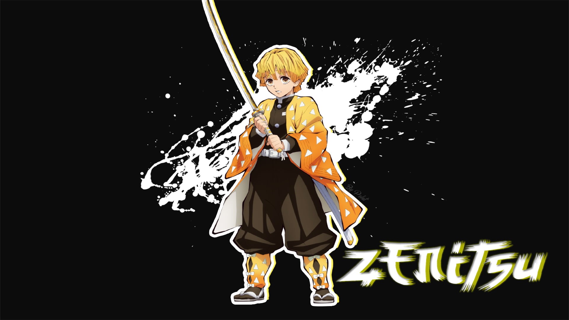 Anime, Boy, Zenitsu Agatsuma, 1080P, Demon Slayer: Kimetsu no Yaiba, HD Wallpaper