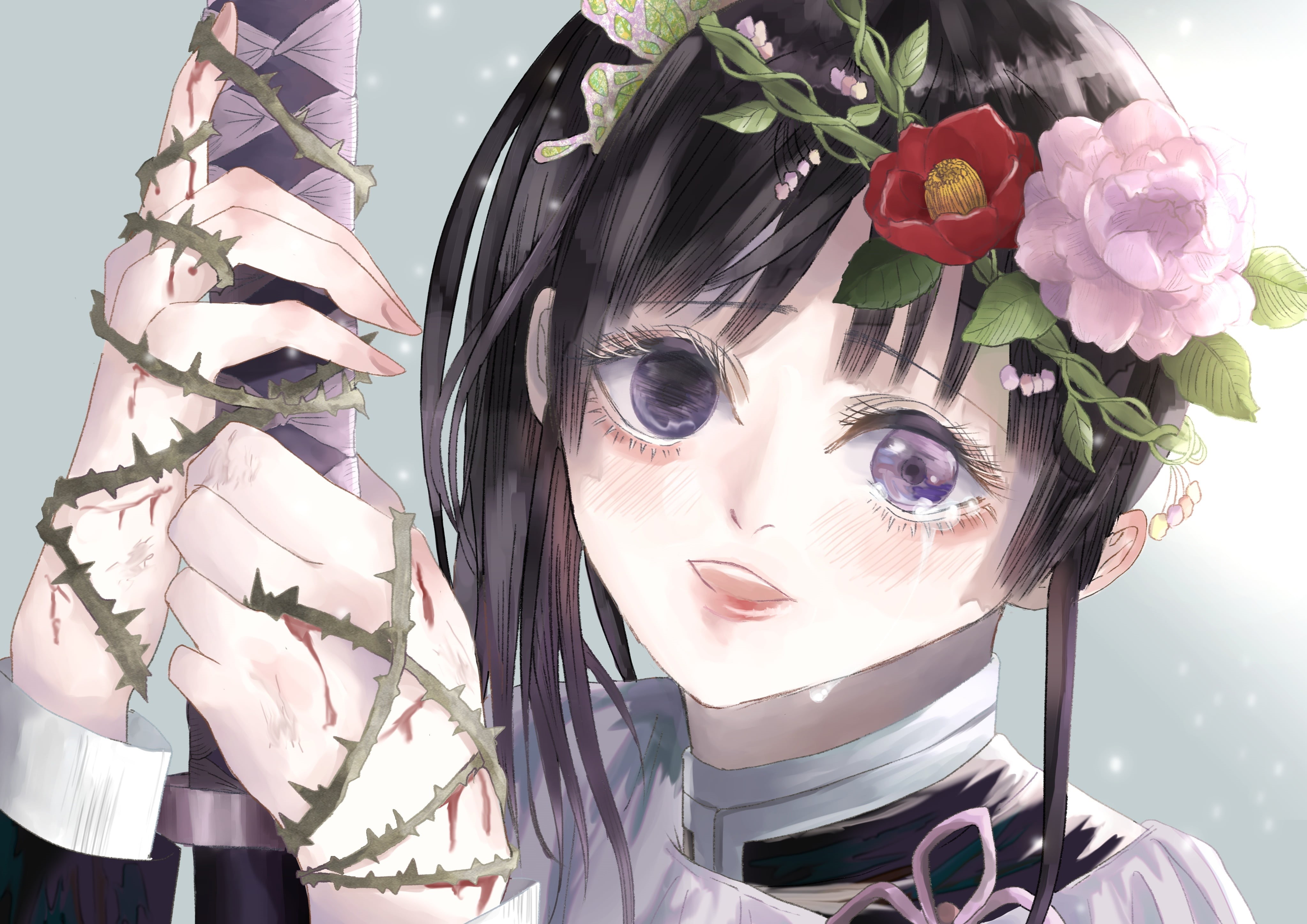 Anime, 4K, Kanao Tsuyuri, Demon Slayer: Kimetsu no Yaiba, HD Wallpaper