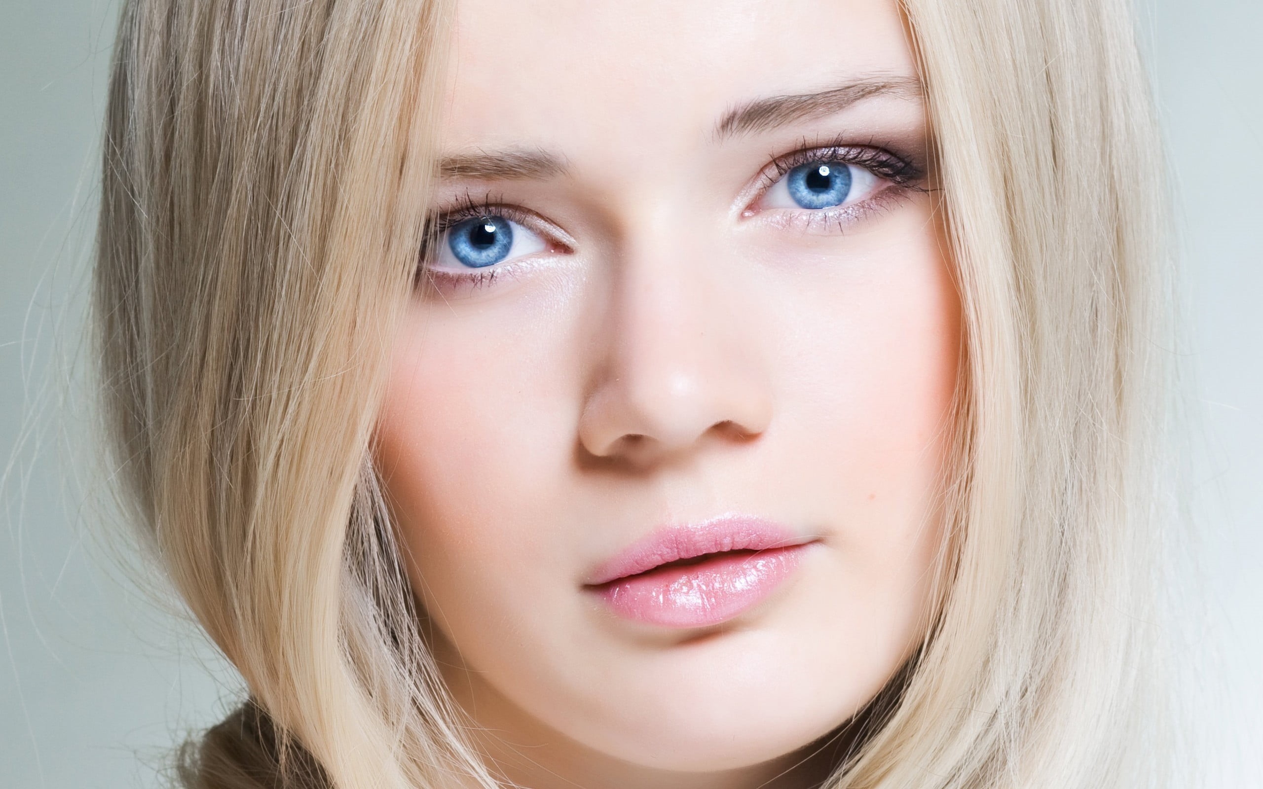 eye, portrait, eyebrow, close-up, one person, pink, child, lipstick, girls, hair, adolescence, young adult, s, hairstyle, beauty, beautiful people, blonde, HD Wallpaper