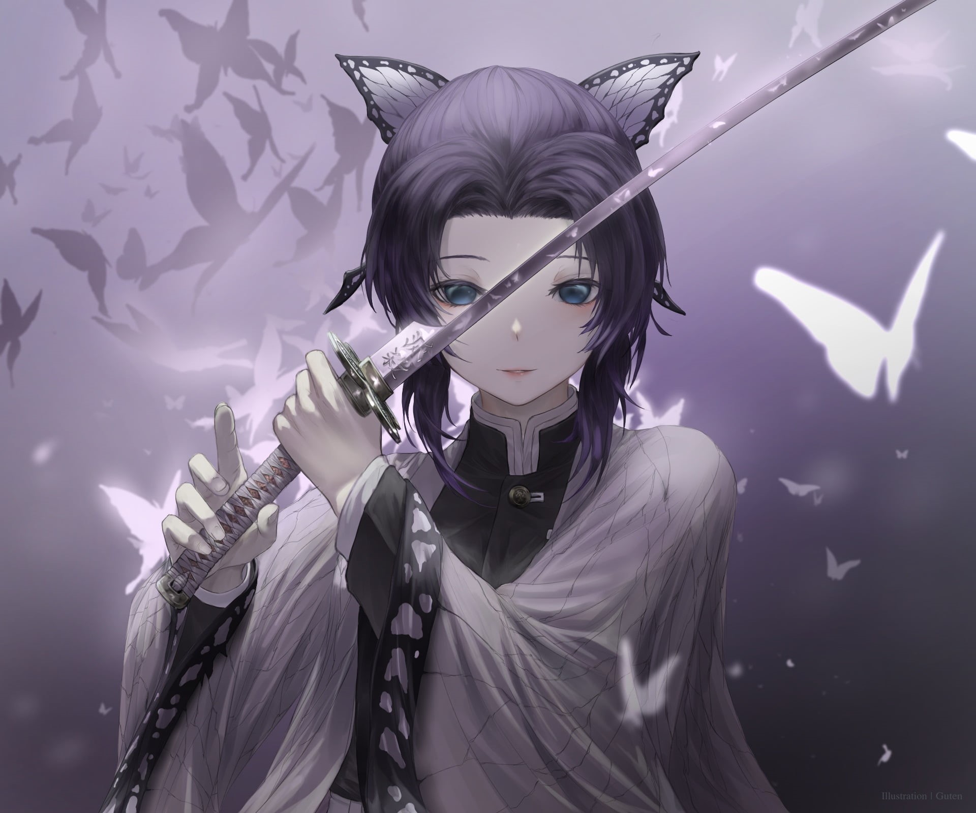 Demon Slayer: Kimetsu no Yaiba, 1080P, Shinobu Kochou, Anime, HD Wallpaper