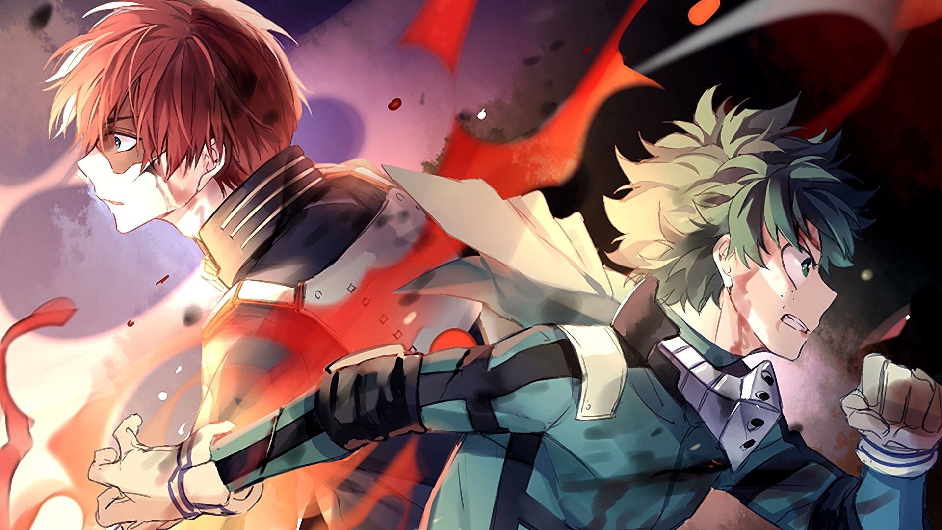 My Hero Academia, Shoto Todoroki, Anime, 1080P, Izuku Midoriya, HD Wallpaper
