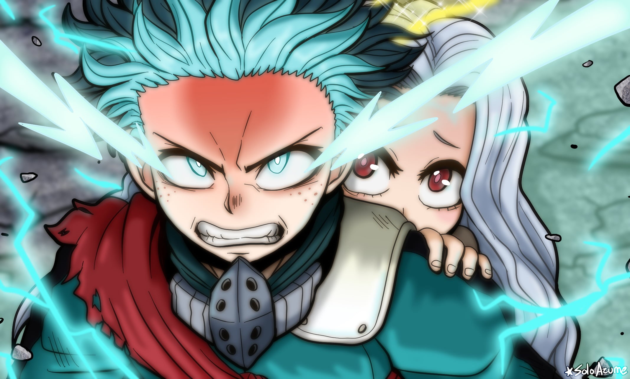 1080P, Anime, Izuku Midoriya, My Hero Academia, Eri (My Hero Academia), HD Wallpaper