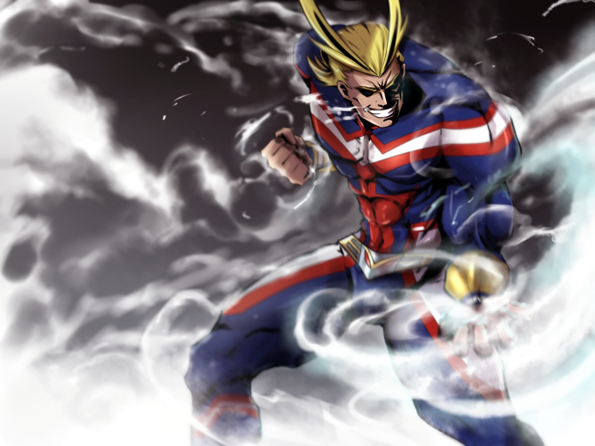 All Might, no people, healthcare and medicine, sport, fictional, Belt, environment, cloud - sky, Boku no Hero Academia, water, outdoors, Smile, haired, HD Wallpaper