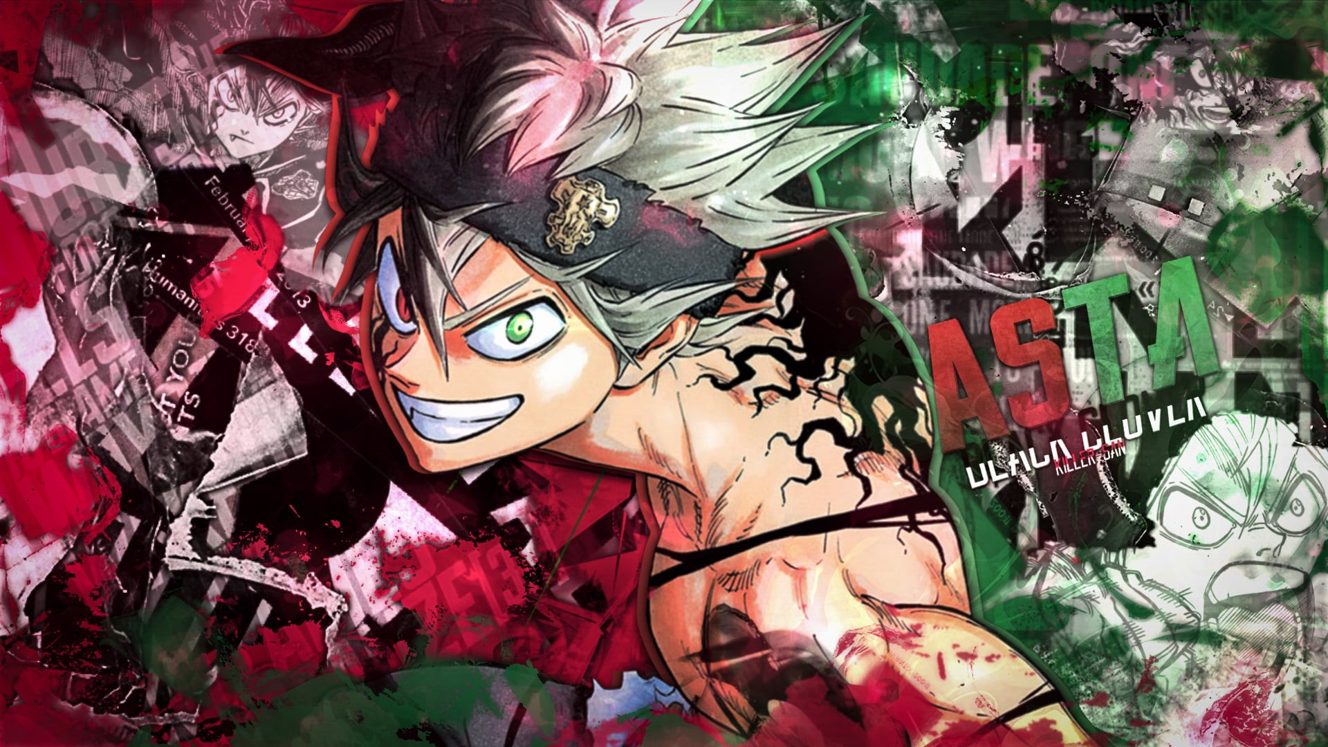 1080P, Heterochromia, Asta (Black Clover), Anime, Black Clover, HD Wallpaper