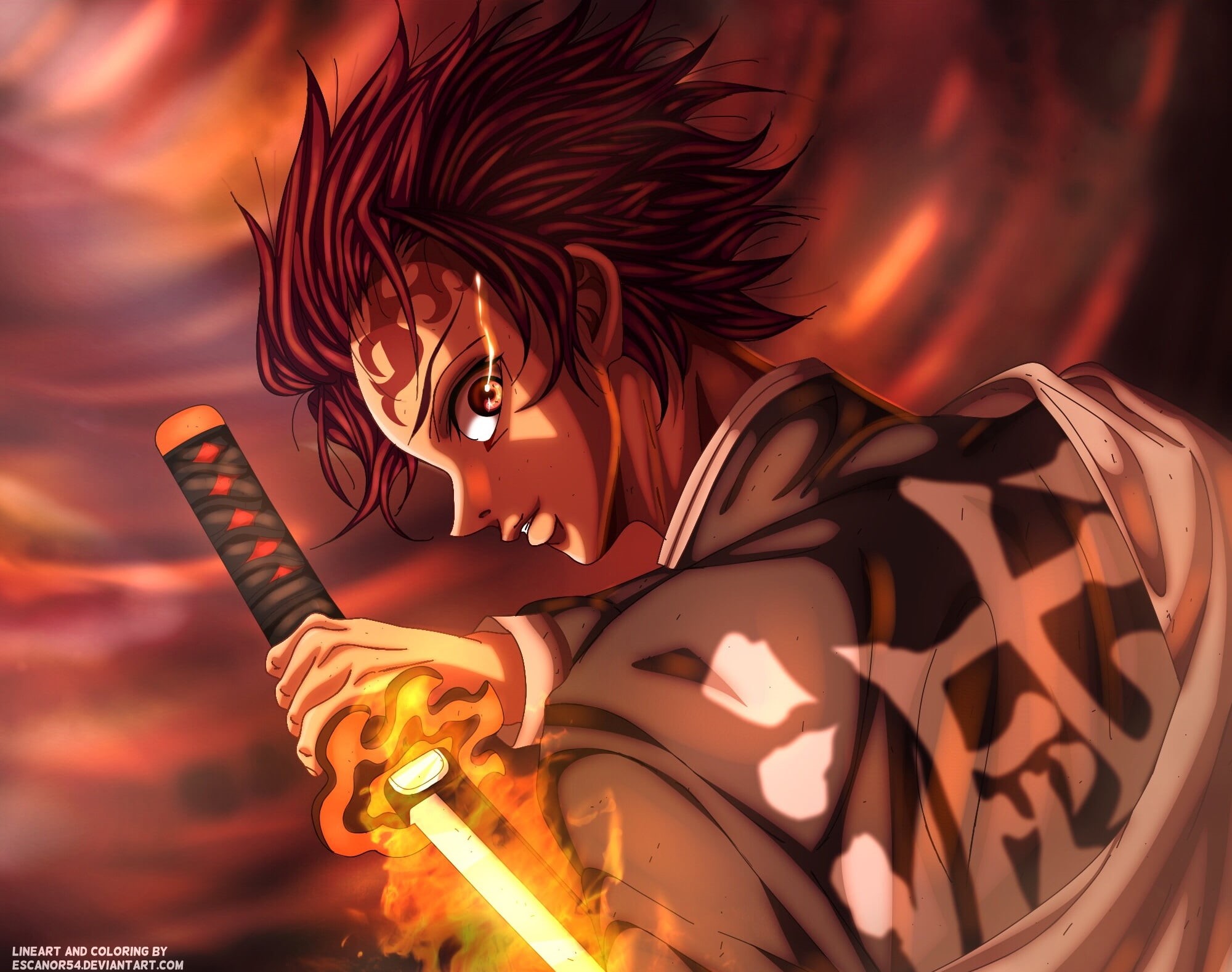 Tanjirou Kamado, 1080P, Demon Slayer: Kimetsu no Yaiba, Anime, HD Wallpaper