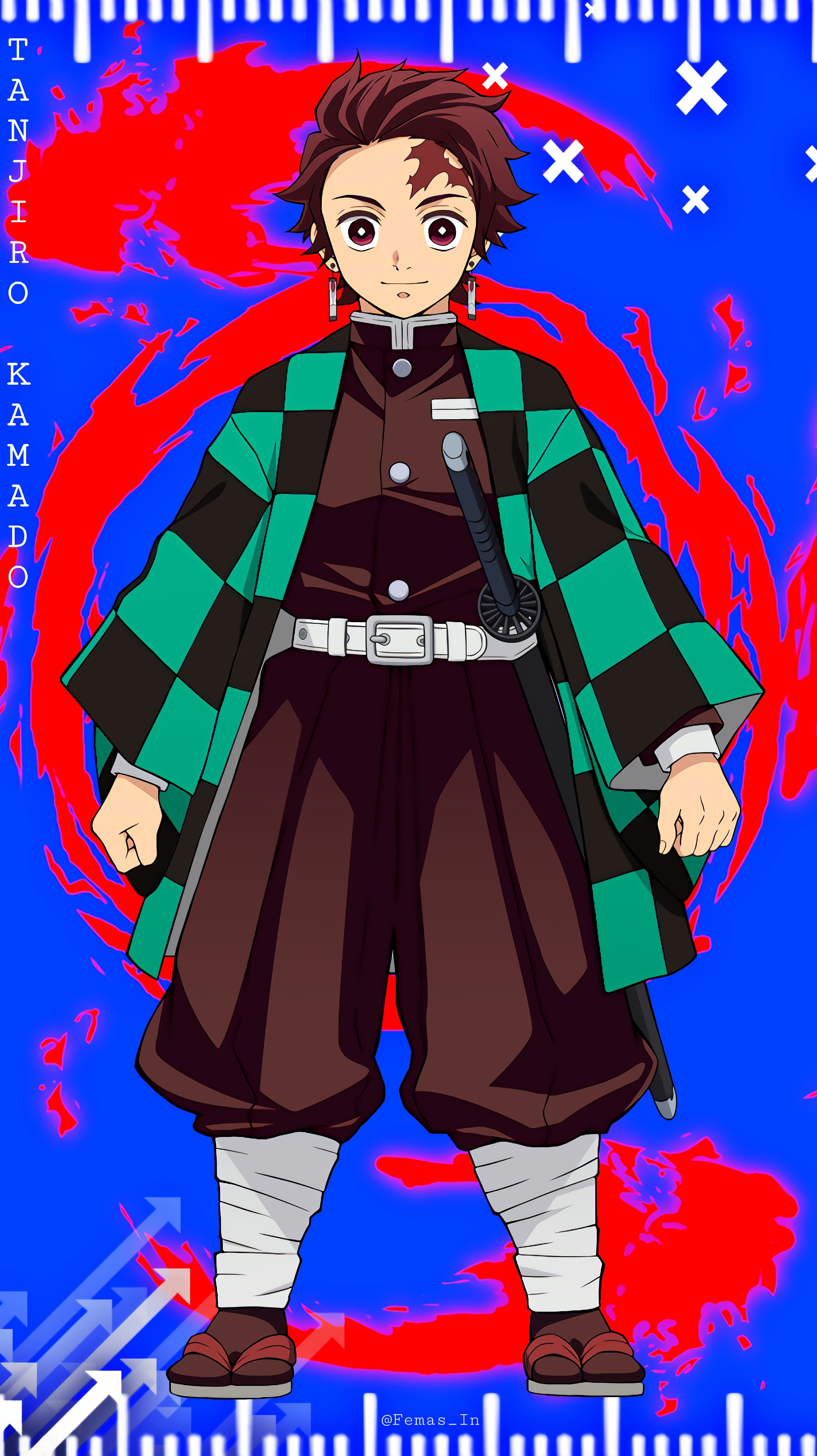 Kimetsu no Yaiba, 2K, Tanjiro Kamado, Phone HD Wallpaper