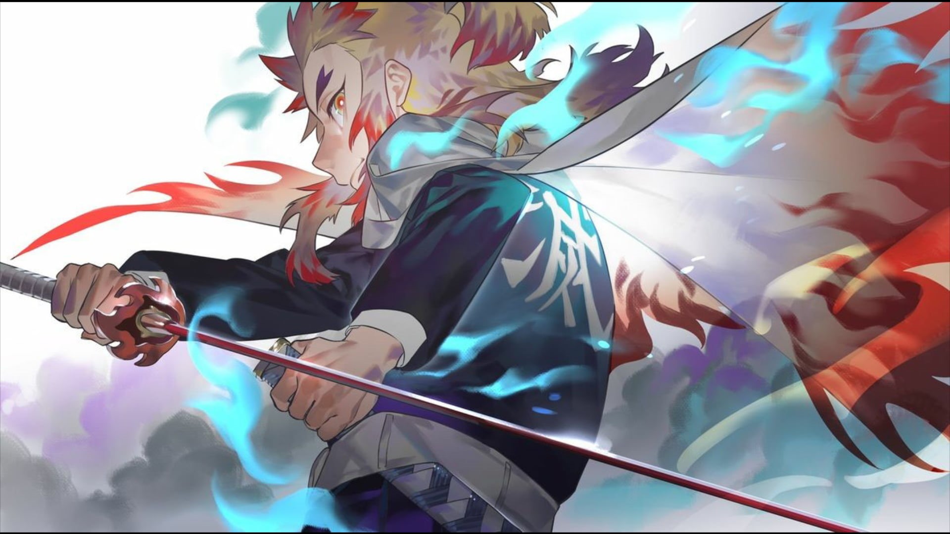 rengoku kyoujurou, 1080P, Kimetsu no Yaiba, HD Wallpaper