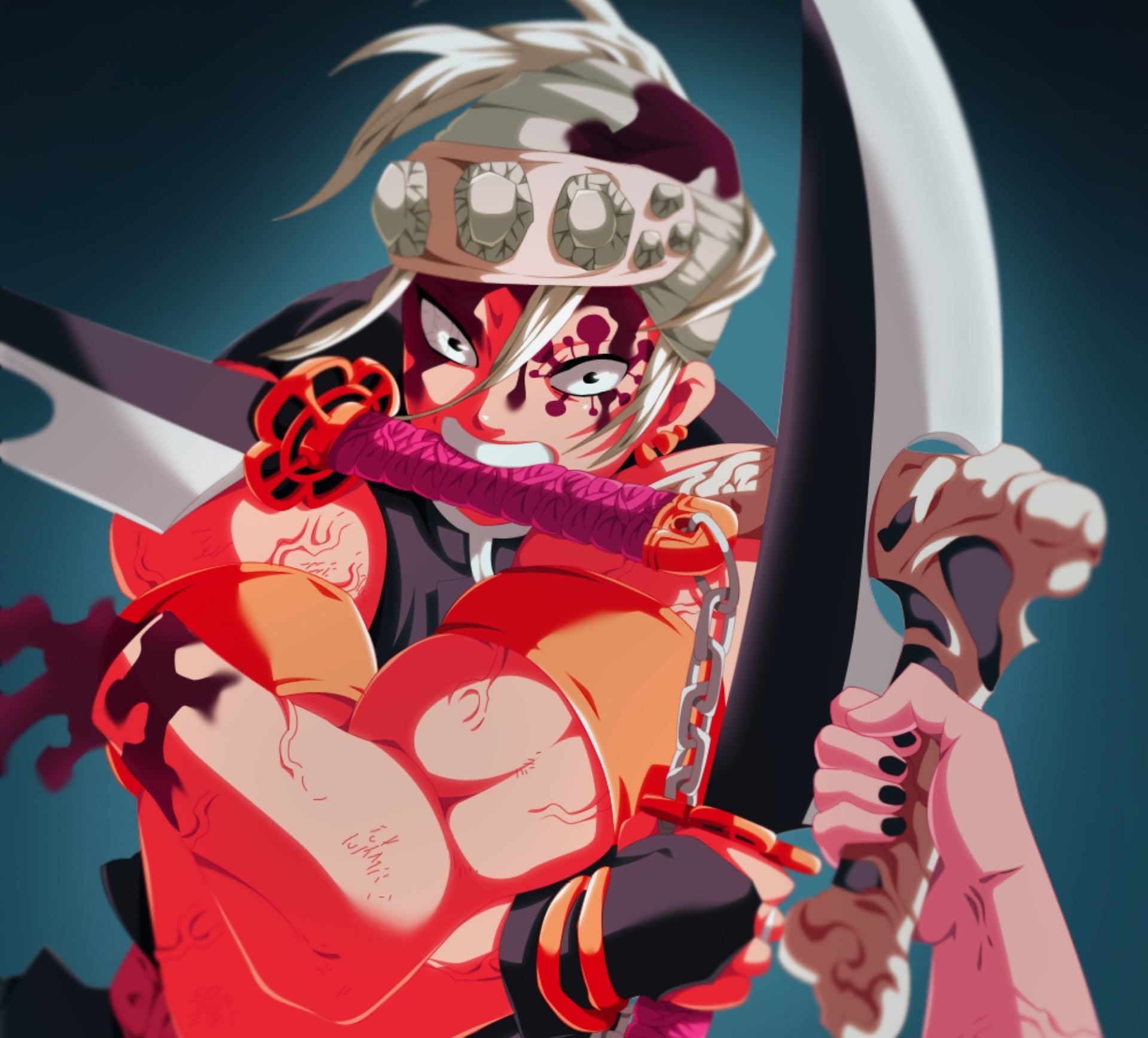 Tengen Uzui, Anime, 1080P, Demon Slayer: Kimetsu no Yaiba, HD Wallpaper