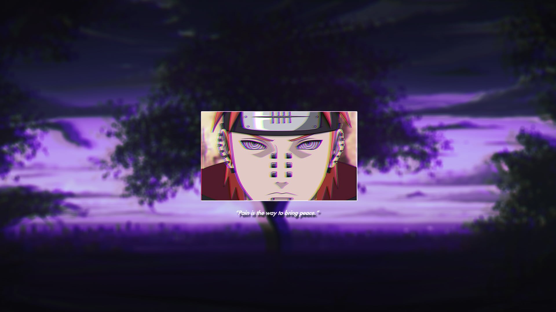 VHS, anime boys, purple background, Naruto (anime), Akatsuki, Rinnegan, 1080P, anime, HD Wallpaper