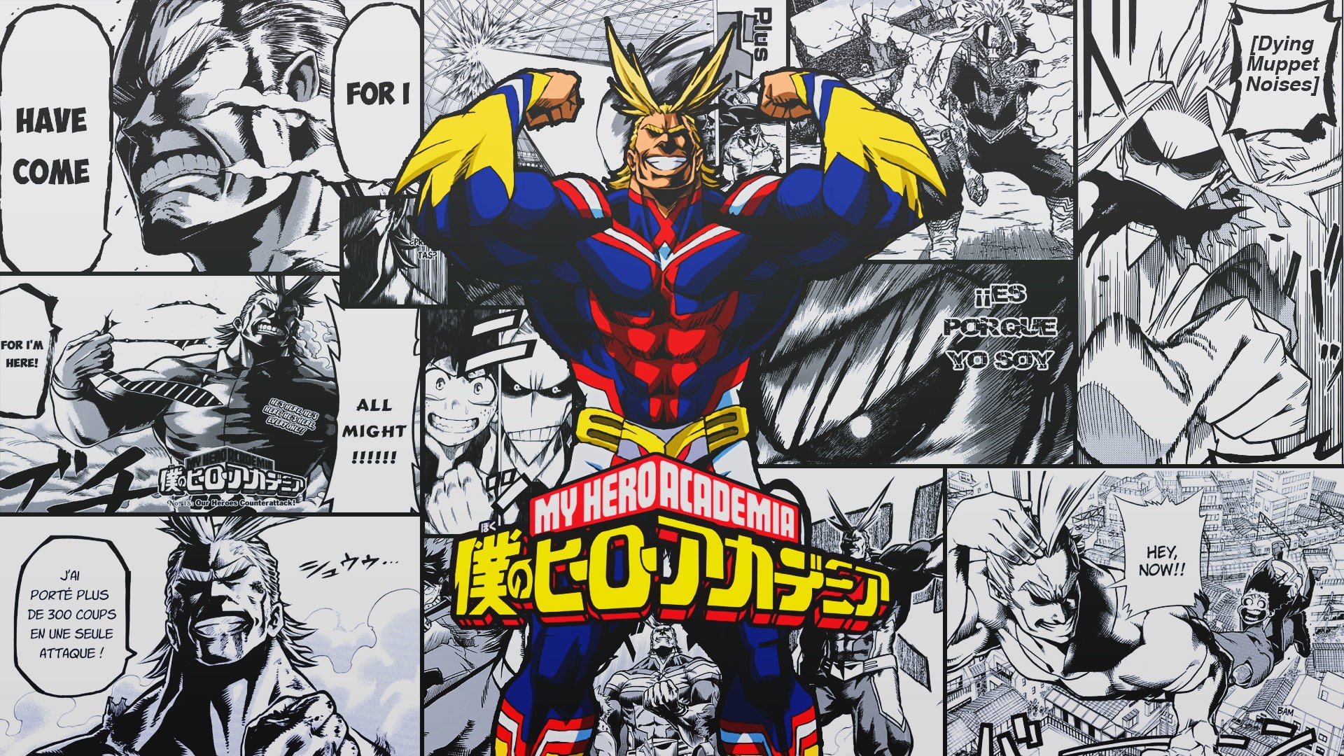 Boku no Hero Academia, anime, all might, 1080P, HD Wallpaper