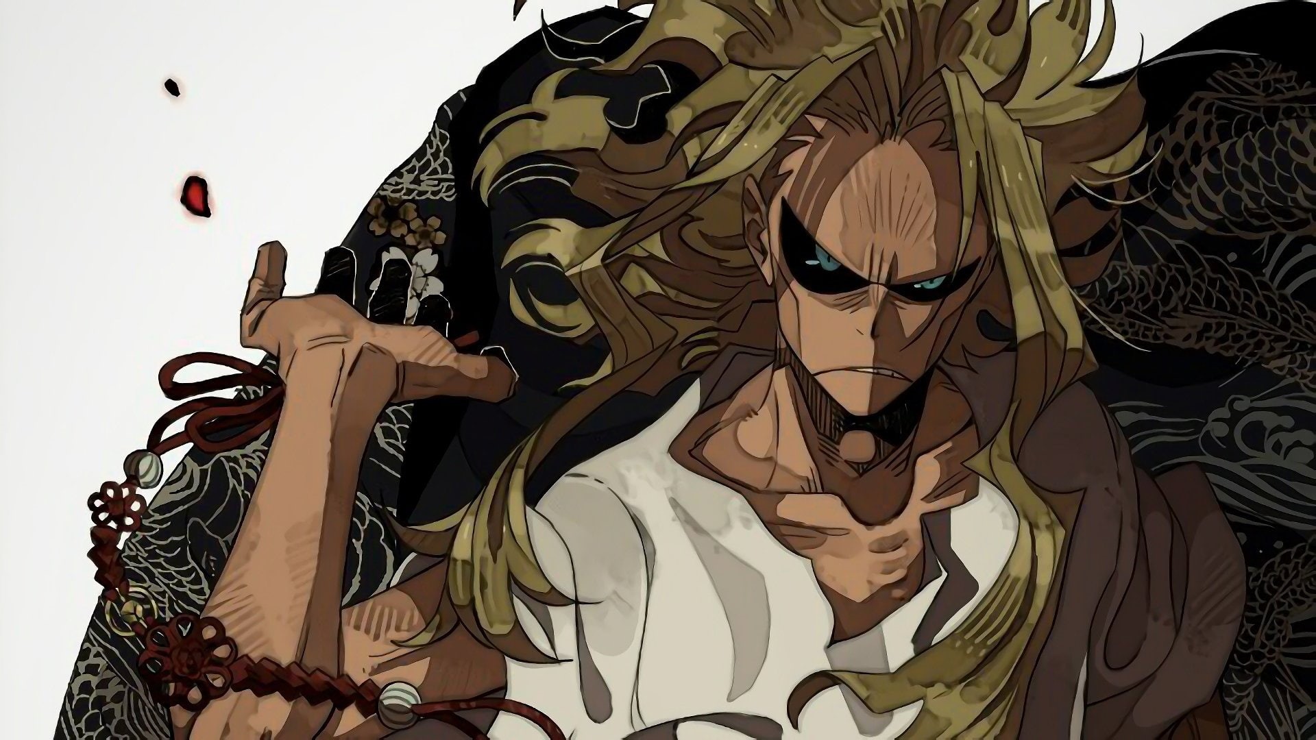 All Might, My Hero Academia, Anime, Boku no Hero Academia, Blue Eyes, Blonde, 1080P, Toshinori Yagi, HD Wallpaper