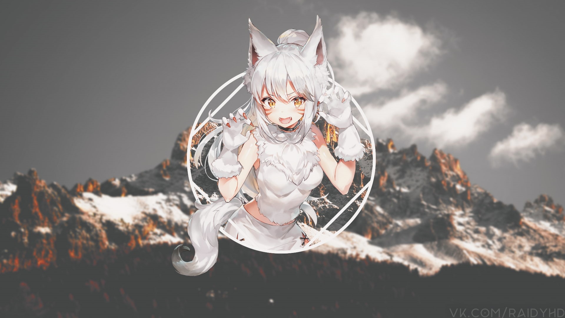 anime, anime girls, 1080P, picture-in-picture, HD Wallpaper