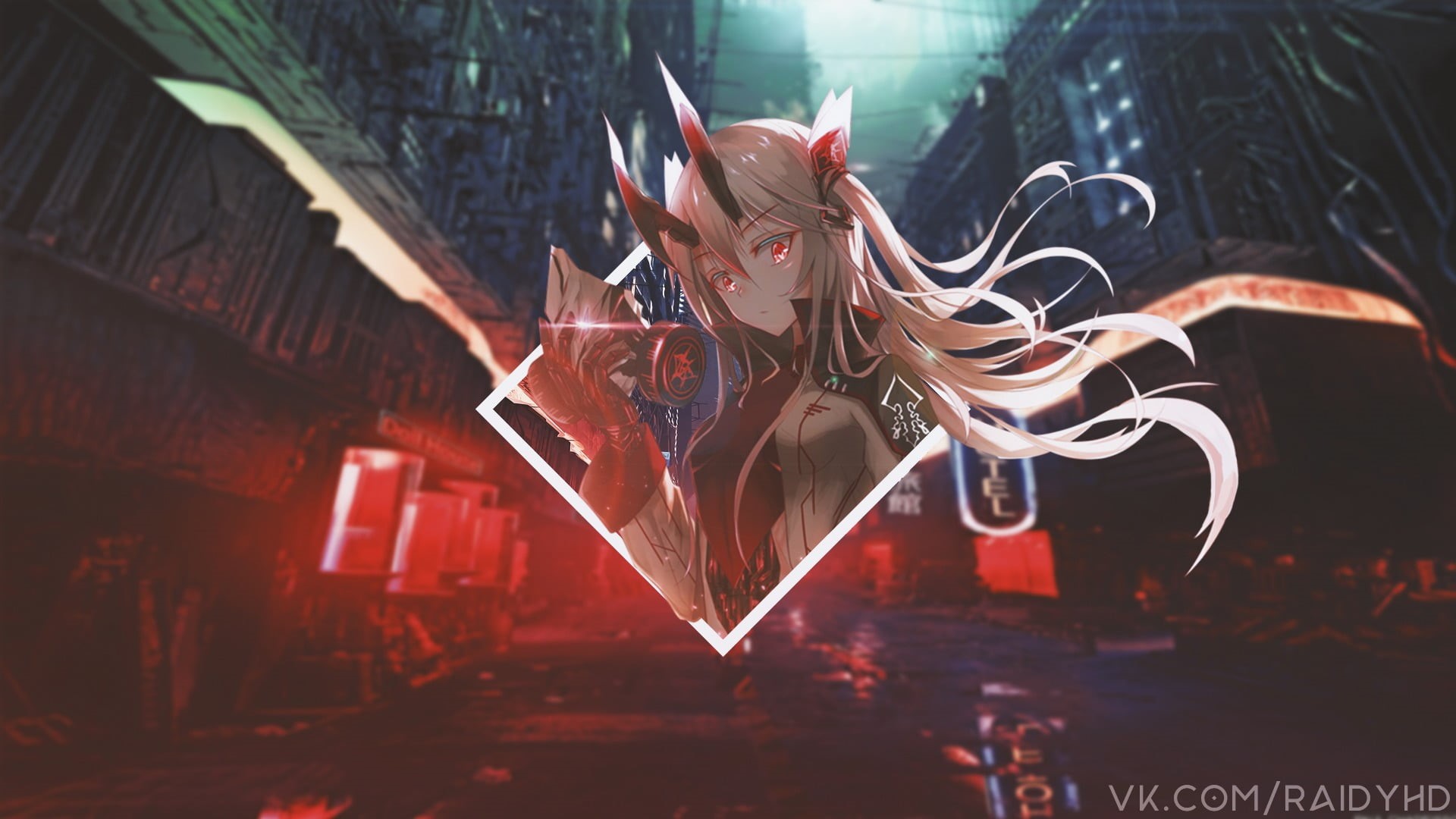 focus on foreground, architecture, christmas, neon, built structure, anime, celebration, illuminated, nature, anime girls, representation, 1080P, no people, HD Wallpaper