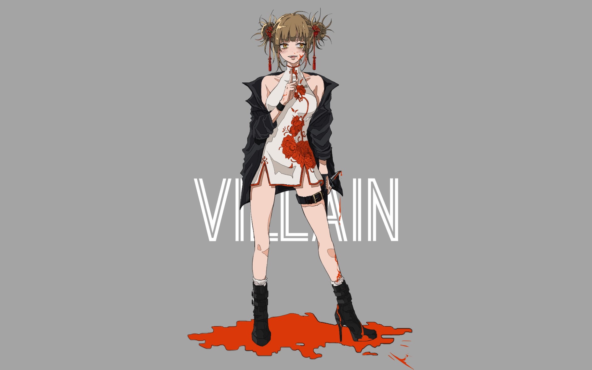 1080P, Chinese dress, anime girls, Himiko Toga, Boku no Hero Academia, HD Wallpaper