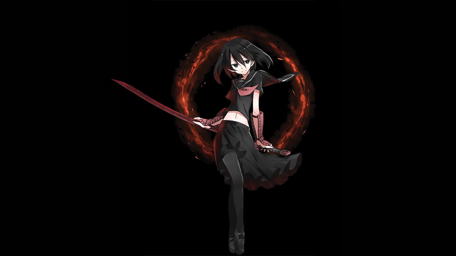 long exposure, real people, 1080P, arts culture and entertainment, illuminated, black background, stage, night, young adult, occupation, performance, Kurome (Akame ga Kill), HD Wallpaper