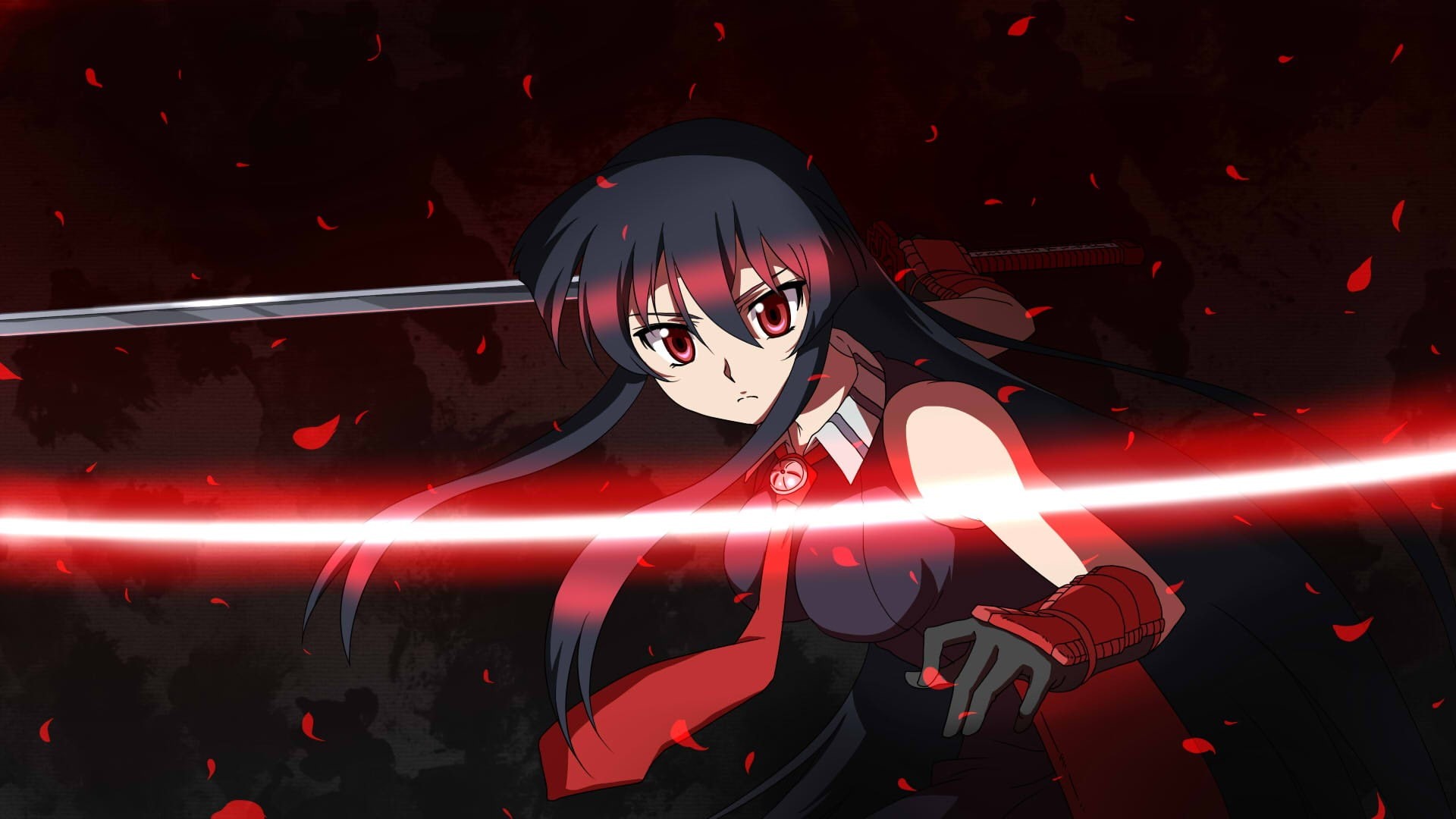 1080P, anime, Akame, Akame ga Kill!, anime girls, HD Wallpaper