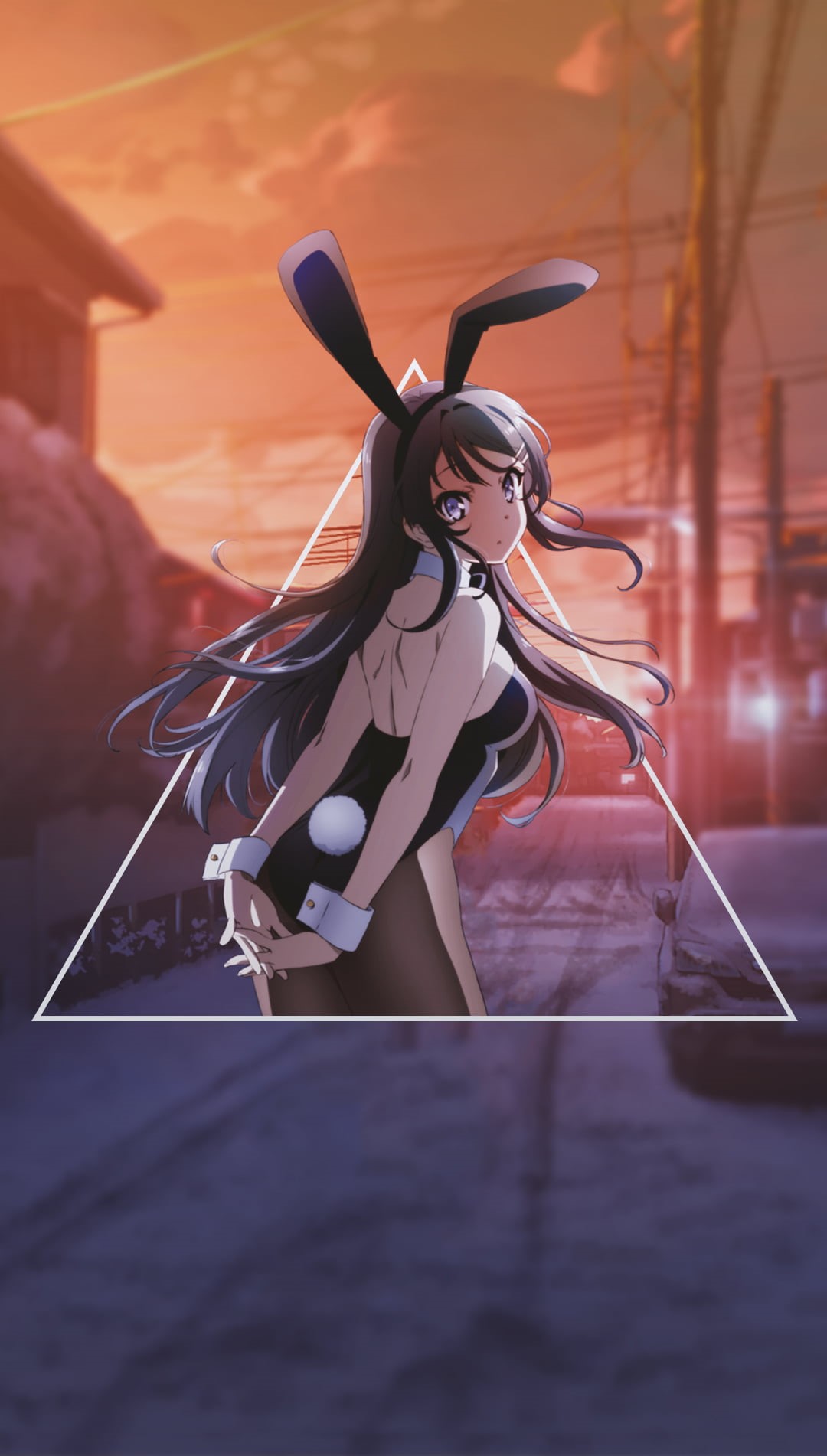 sport, 720P, motion, performance, one person, anime, adult, night, picture-in-picture, creativity, nature, Seishun Buta Yarō wa Bunny Girl-senpai no Yume wo Minai, Phone HD Wallpaper