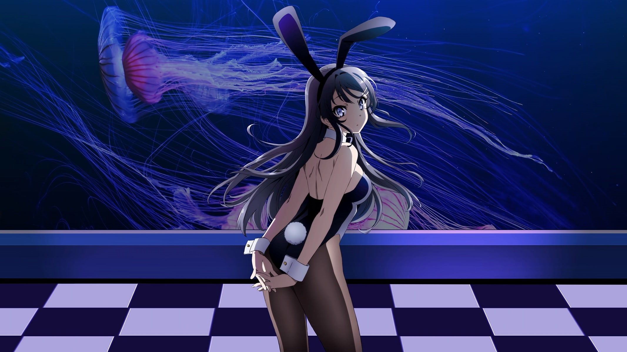 Rascal Does Not Dream of Bunny Girl Senpai, Mai Sakurajima, 1080P, Anime, HD Wallpaper