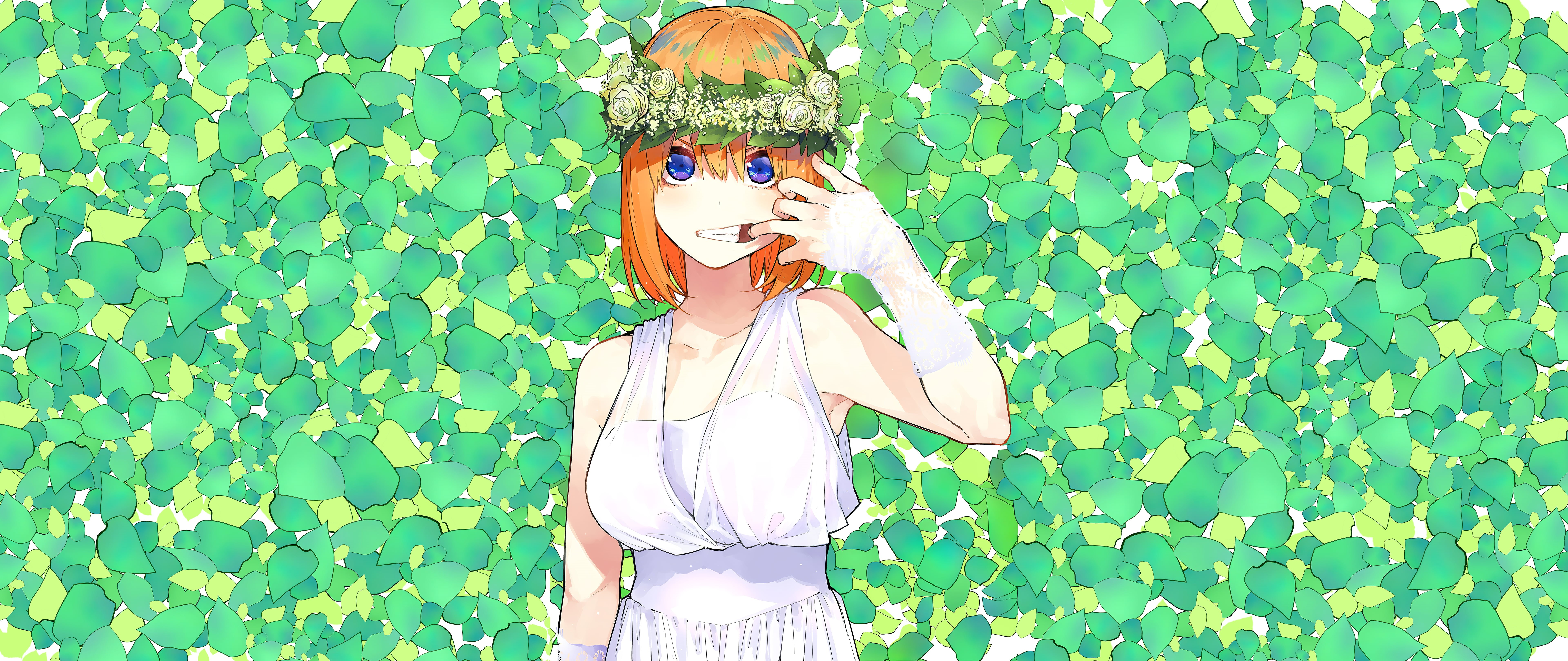 The Quintessential Quintuplets, Yotsuba Nakano, 8K, Anime, 5-Toubun no Hanayome, HD Wallpaper