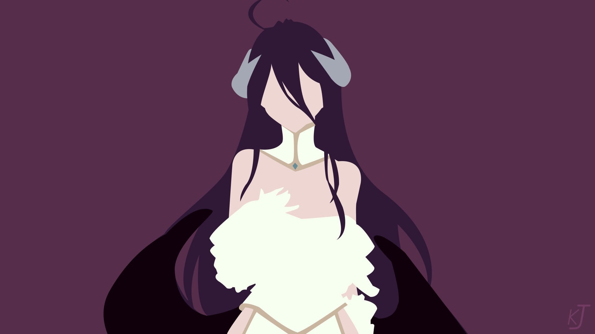 Albedo (Overlord), Overlord, Anime, 1080P, HD Wallpaper