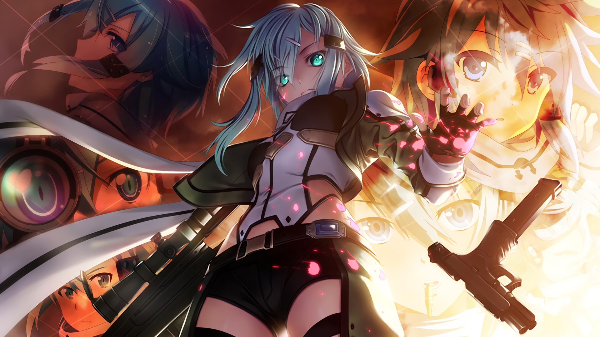 Sword Art Online, 1080P, Sinon (Sword Art Online), Sword Art Online II, Asada Shino, HD Wallpaper