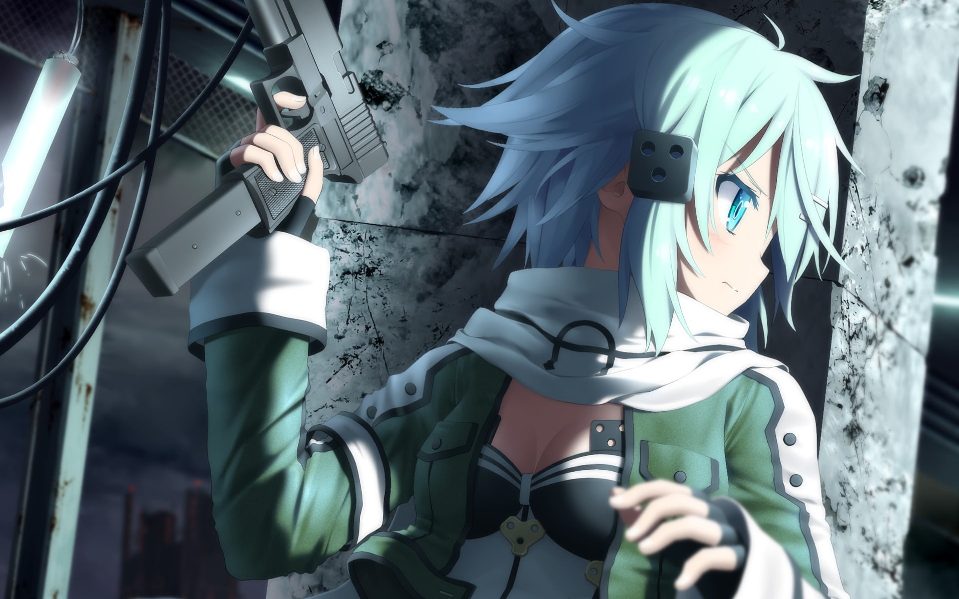 Asada Shino, 1080P, Sinon (Sword Art Online), Sword Art Online II, Sword Art Online, HD Wallpaper