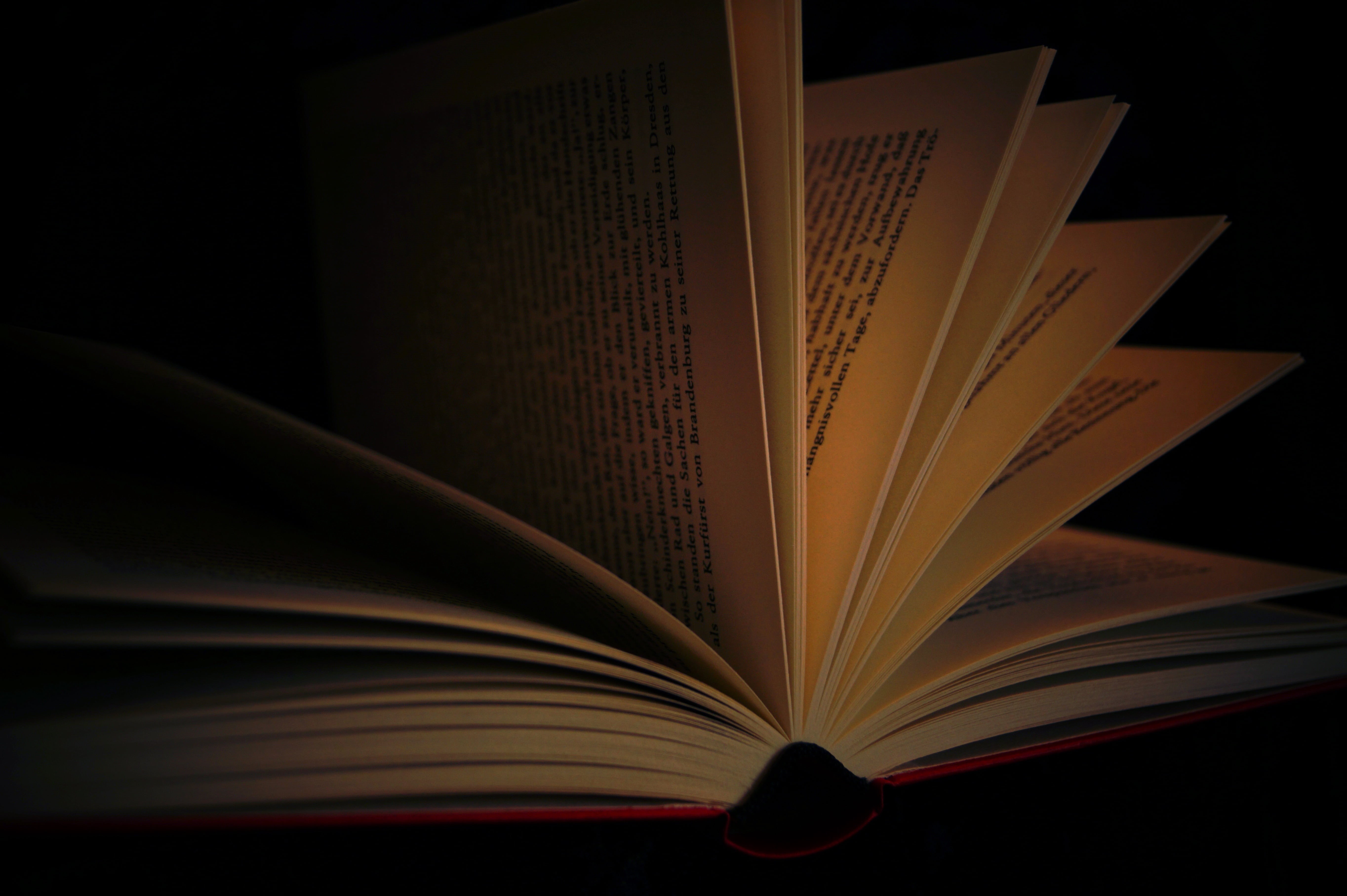 expertise, dark, page, book, publication, 5K, top, indoors, paper, brown, bound, illuminated, gloomy, table, browse, studio shot, cover, close-up, textbook, HD Wallpaper