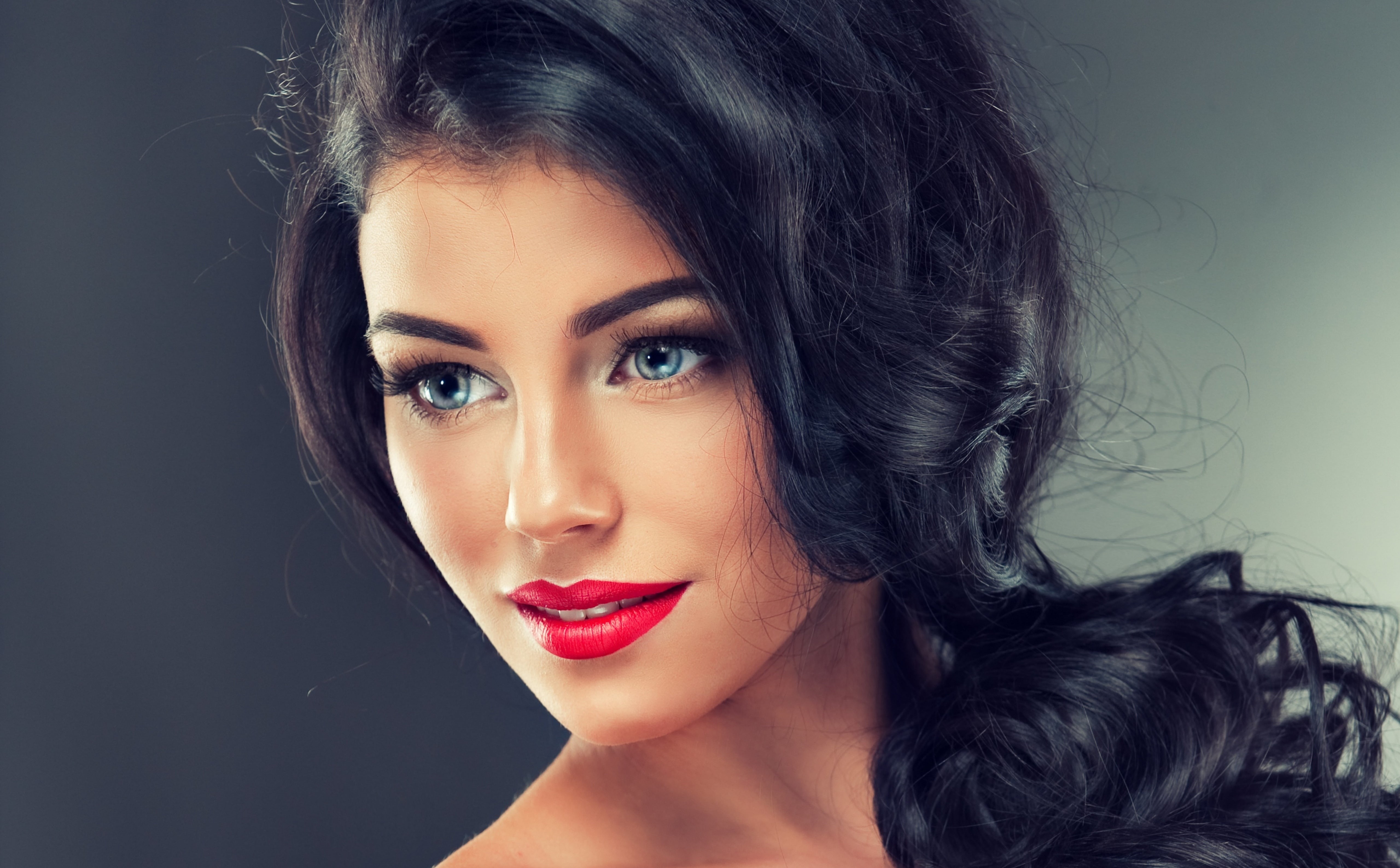 elegance, women, hair, adult, curly hair, fashion model, portrait, Beautiful, s, stunning, human body part, 5K, Girl, looking at camera, make-up, headshot, HD Wallpaper
