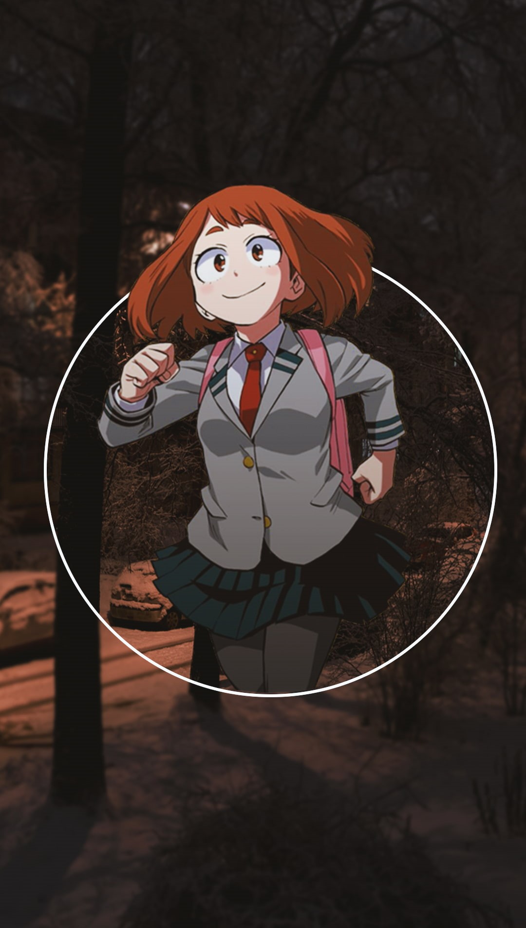 anime, anime girls, My Hero Acadamia, Boku no Hero Academia, picture-in-picture, 720P, Ochako Uraraka, Uraraka Ochako, Phone HD Wallpaper