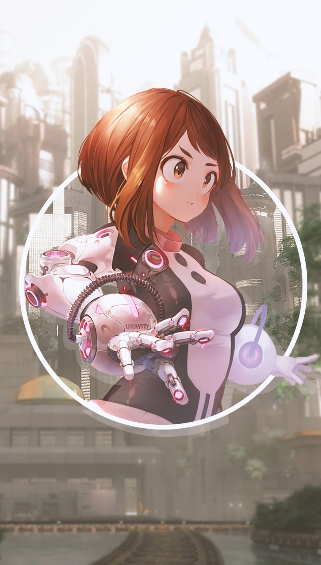 reflection, offspring, architecture, digital composite, built structure, building exterior, city, childhood, anime, adult, day, 720P, anime girls, picture-in-picture, Phone HD Wallpaper