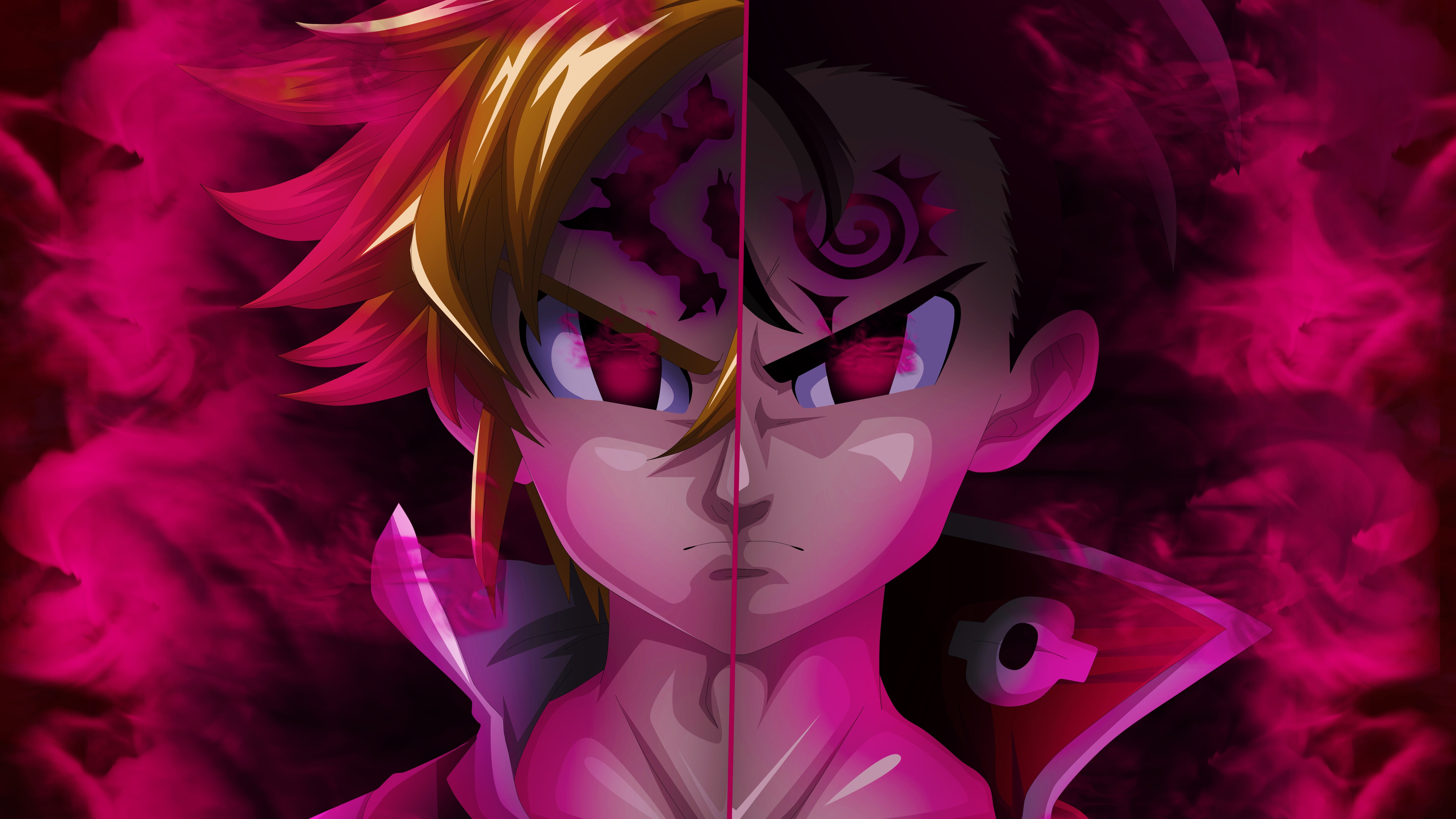 Zeldris (The Seven Deadly Sins), The Seven Deadly Sins, Anime, 8K, Meliodas (The Seven Deadly Sins), HD Wallpaper