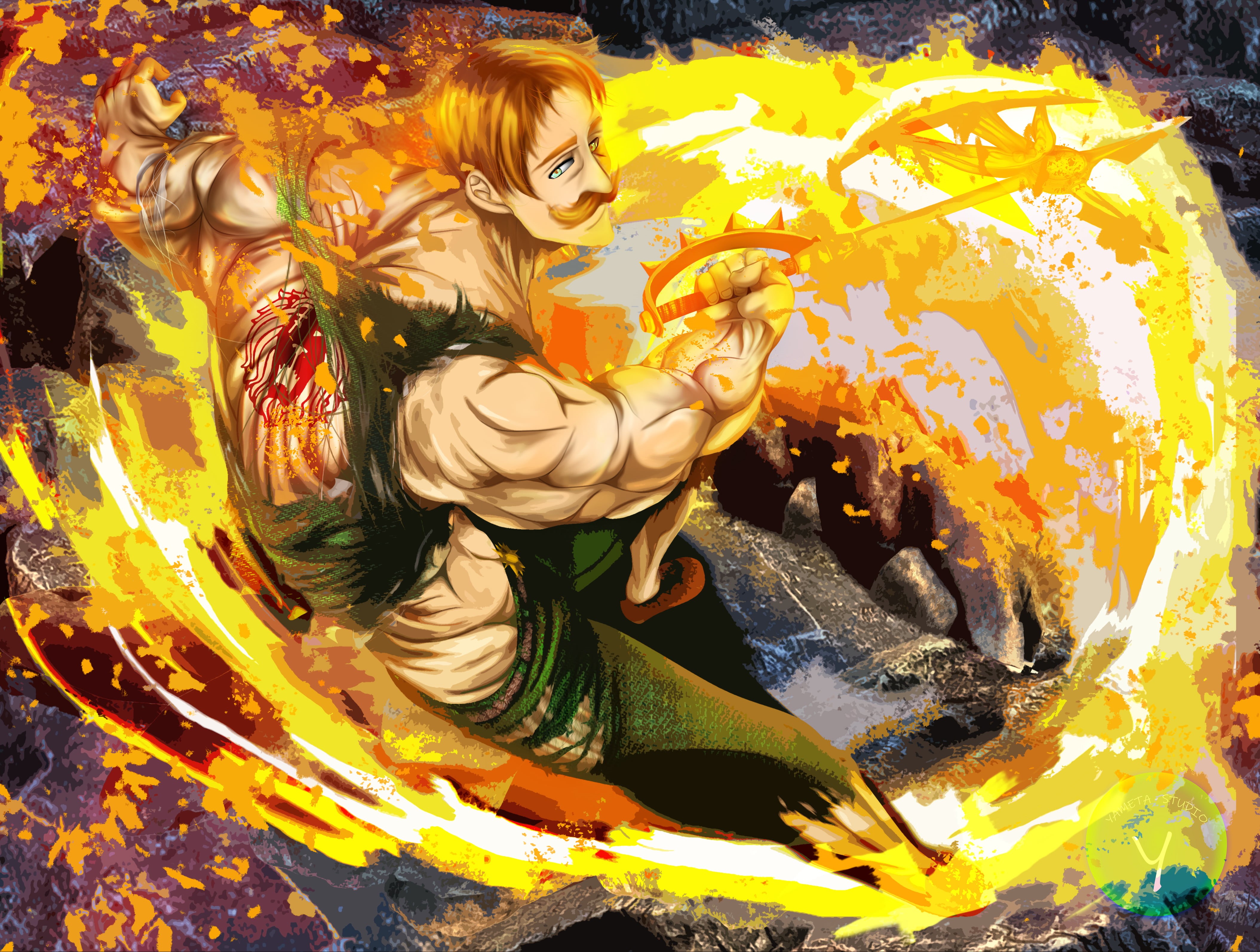 The Seven Deadly Sins, 4K, Anime, Escanor (The Seven Deadly Sins), HD Wallpaper