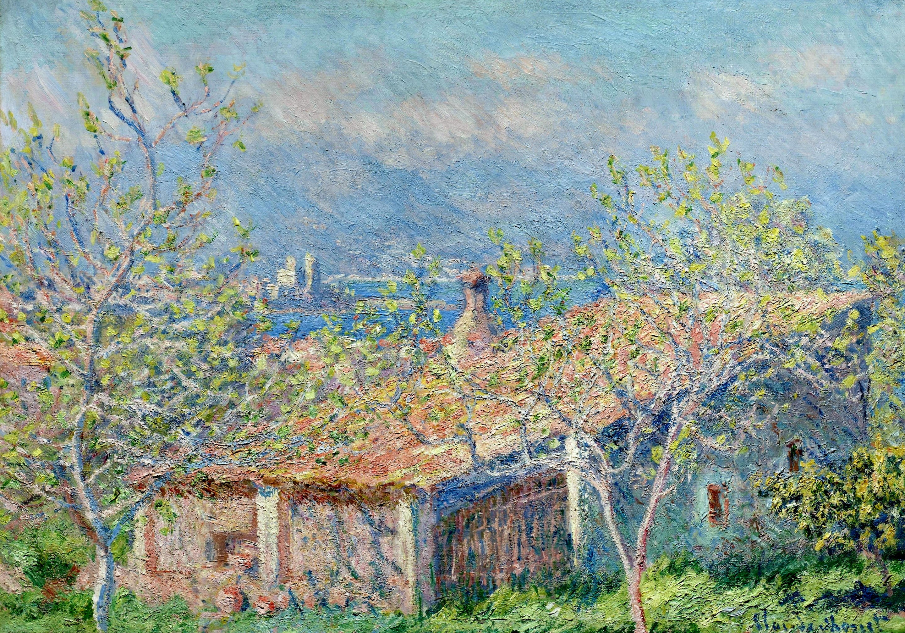 landscape, Claude Monet, picture, The Gardeners House, 2K, HD Wallpaper